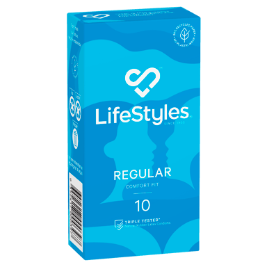 LIFESTYLES CONDOMS REGULAR 10 PACK
