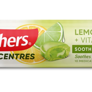 NESTLE SOOTHERS LIQUID CENTRE LEMON LIME STICK 10 LOZENGES