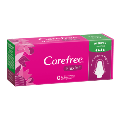 CAREFREE TAMPONS 4D SUPER FLEXIA 16 PACK