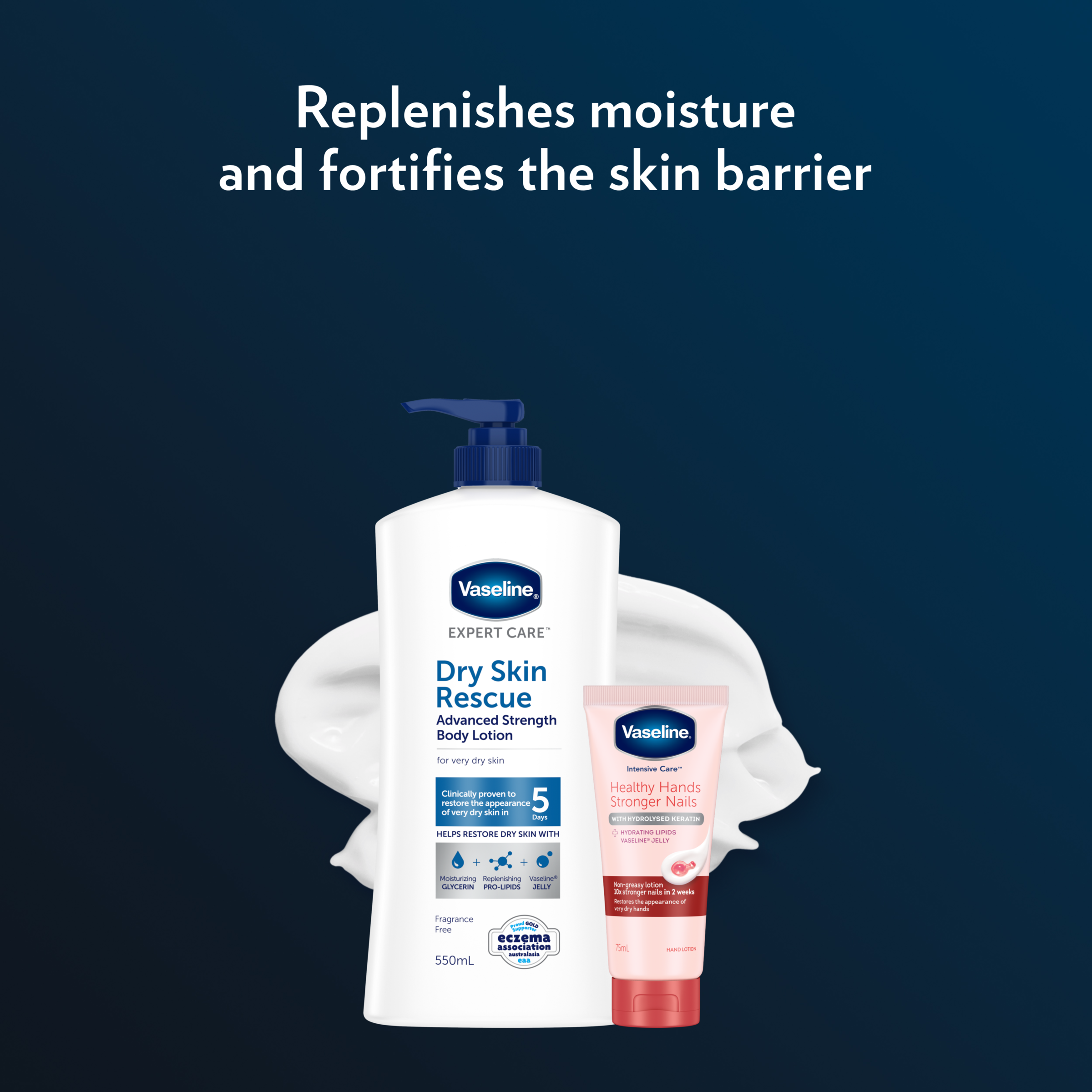 VASELINE EXPERT CARE ADVANCED STRENGTH BODY LOTION 550ML - Image 6