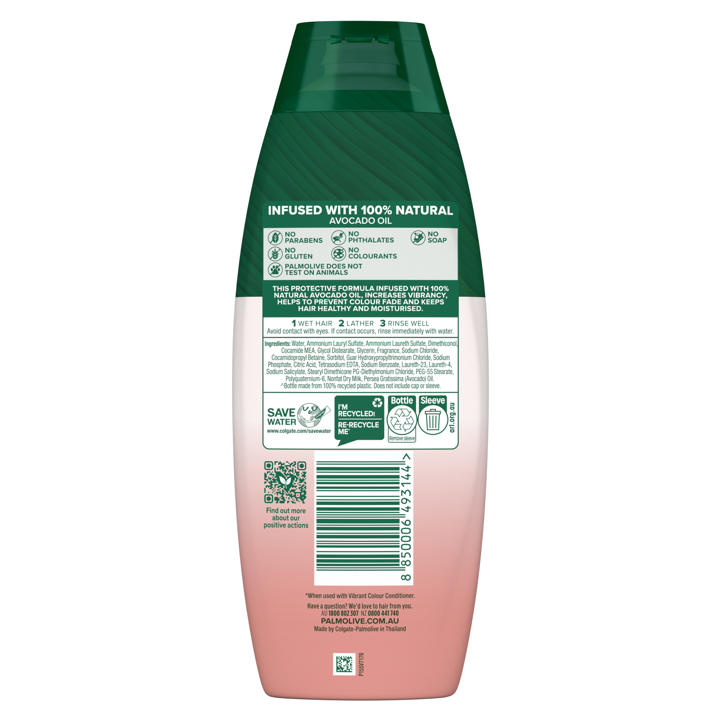 PALMOLIVE NATURALS VIBRANT COLOUR SHAMPOO 350ML - Image 2