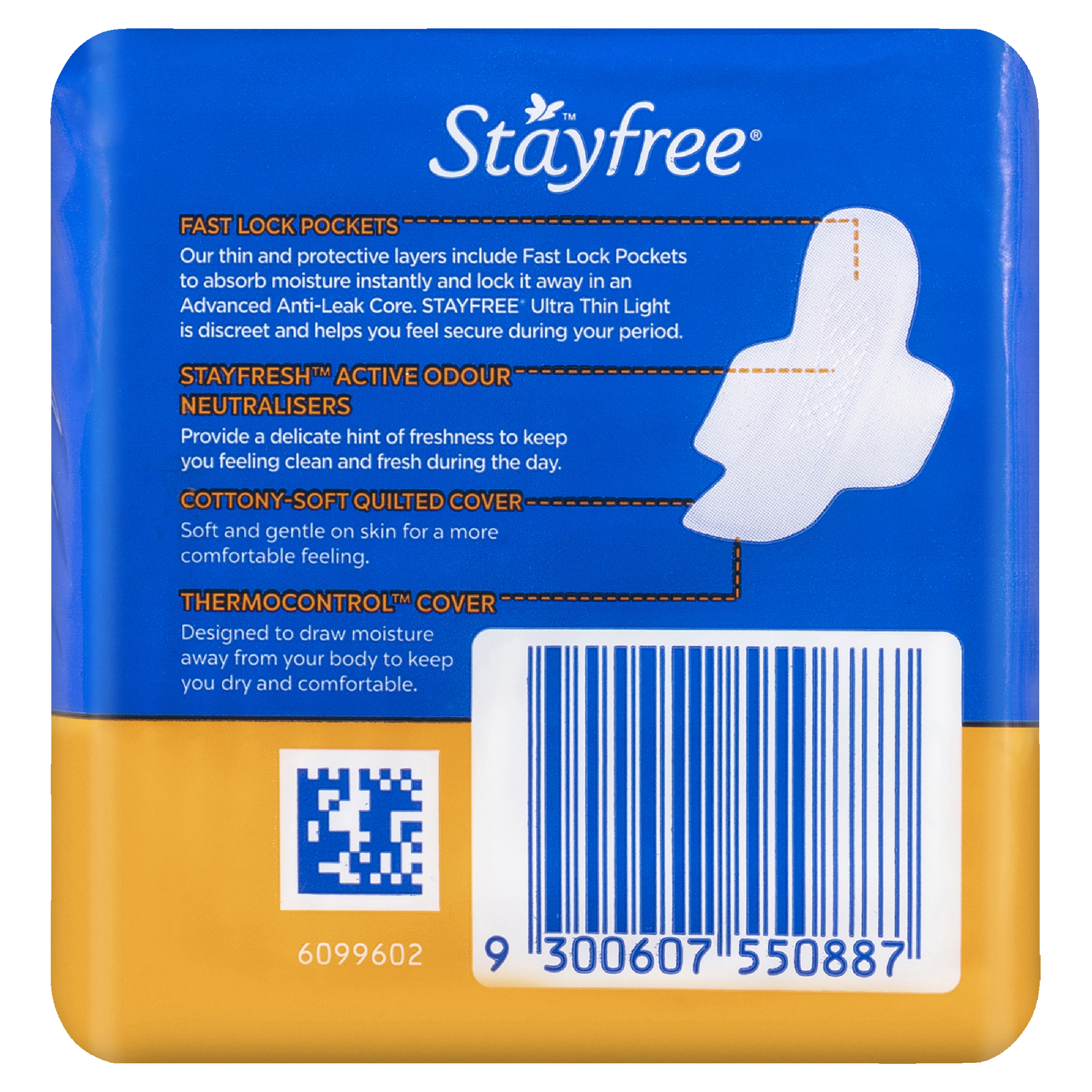 STAYFREE PADS ULTRA THIN LIGHT WINGS 16 PACK - Image 4
