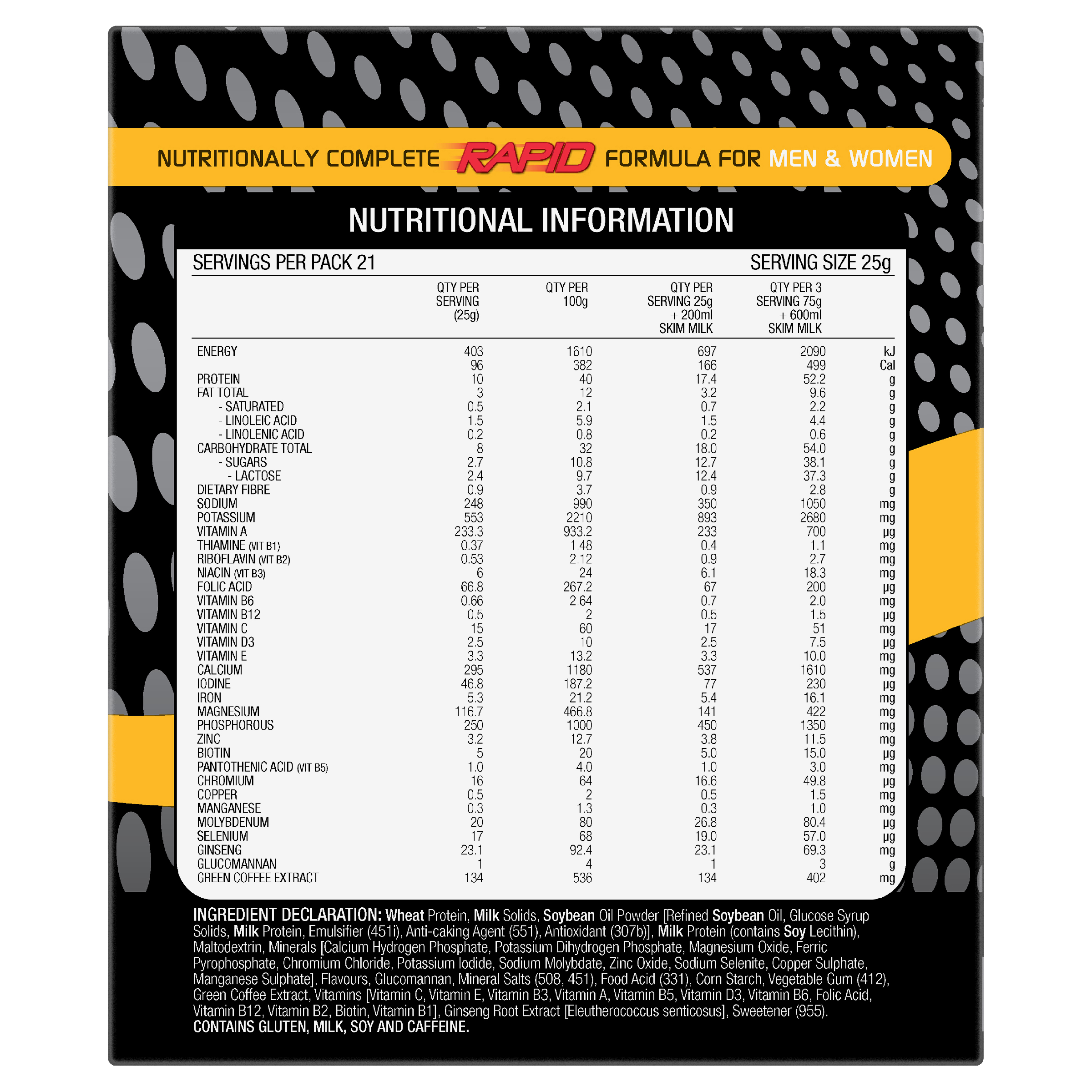 OPTISLIM VLCD PLATINUM SHAKE VANILLA 25G 21 PACK - Image 3