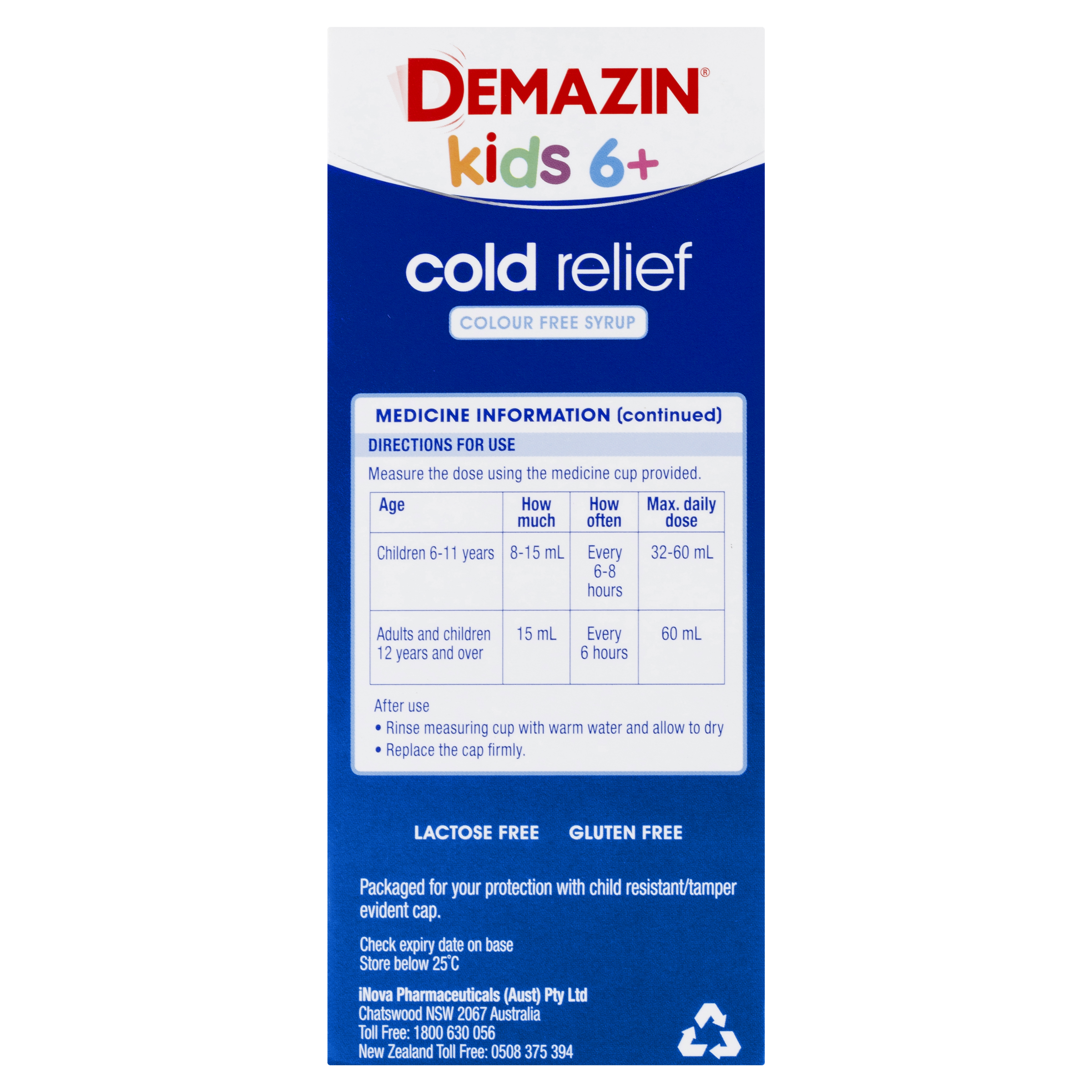 DEMAZIN CLEAR SYRUP 200ML - Image 6