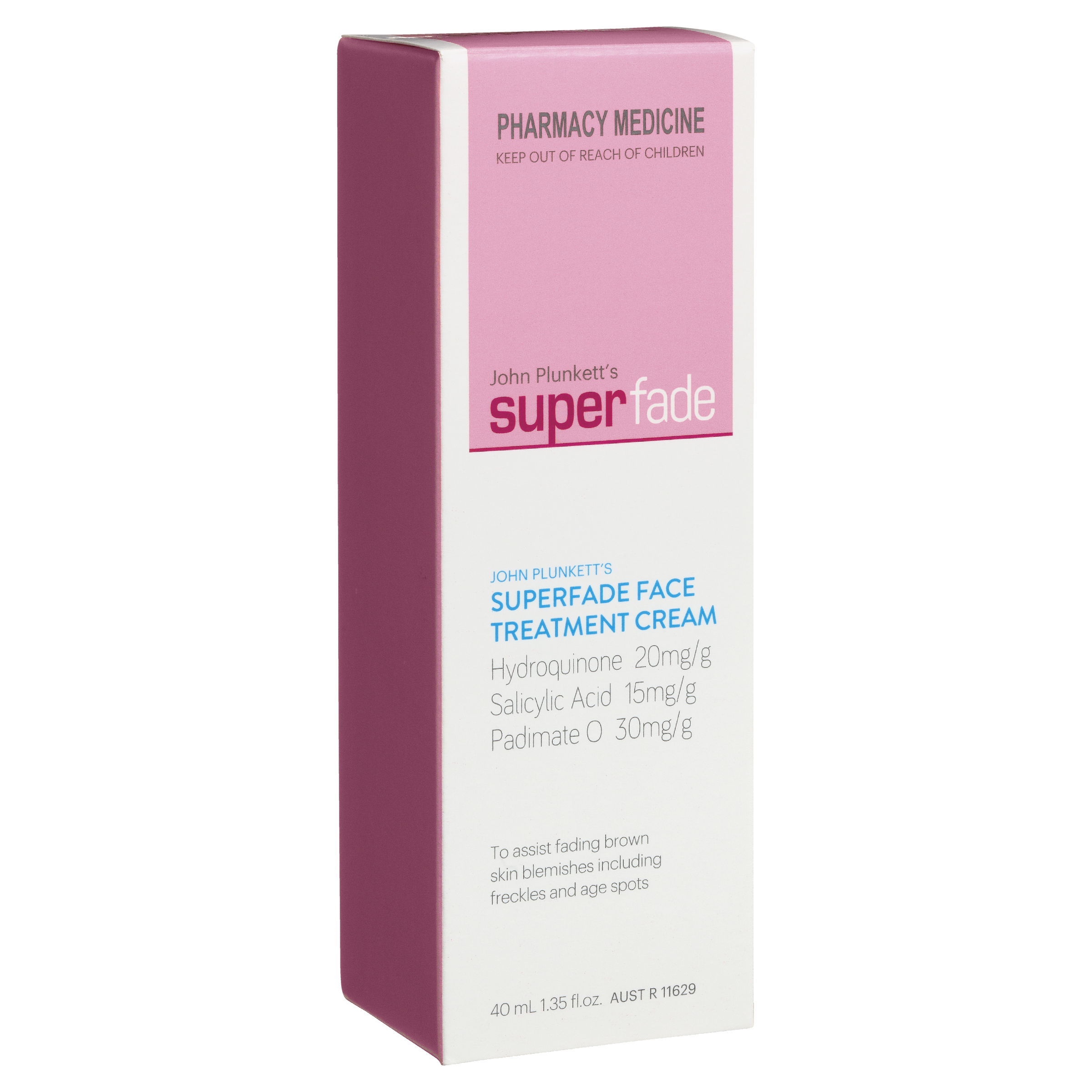 PLUNKETTS SUPERFADE FACE TREATMENT CREAM 40ML