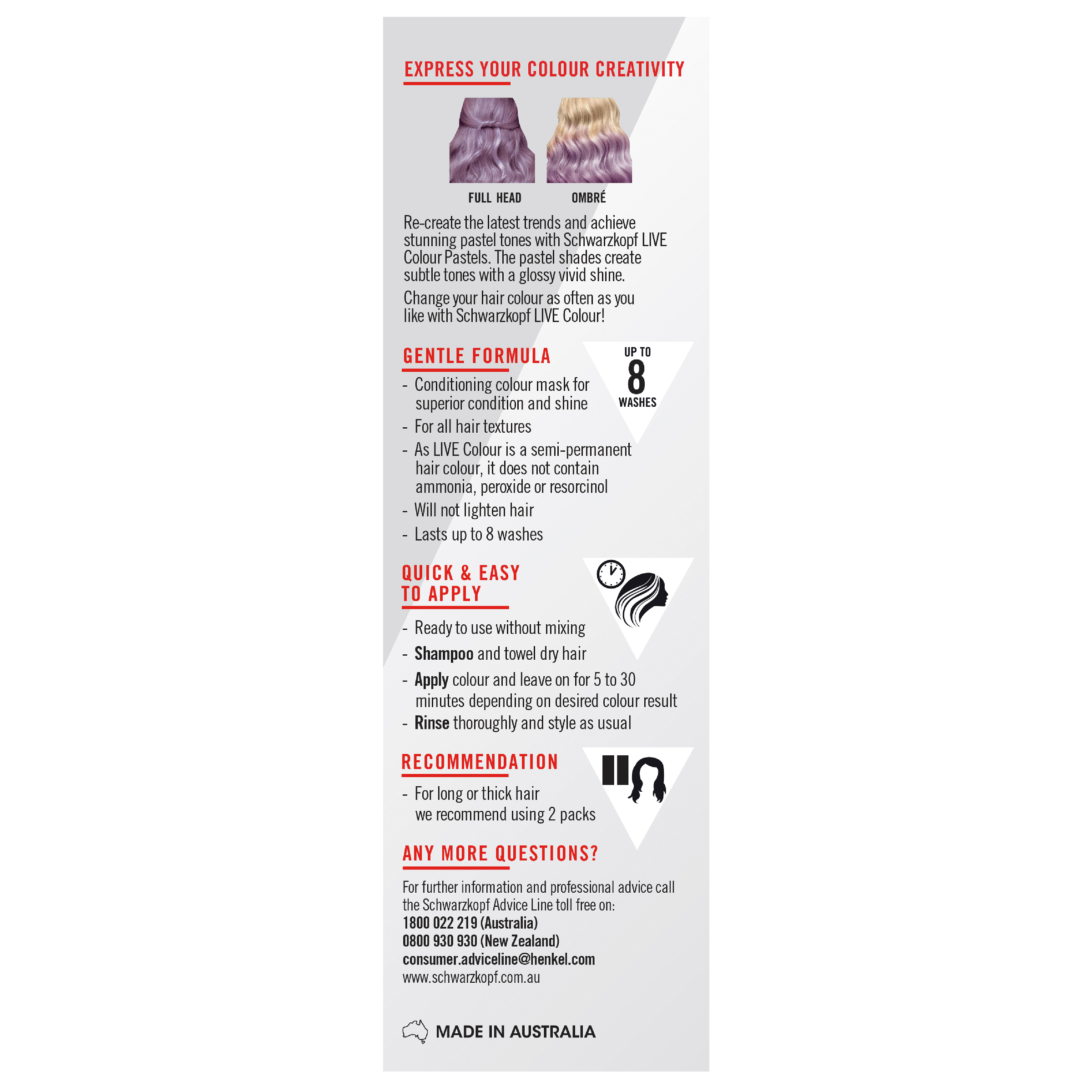SCHWARZKOPF LIVE COLOUR LILAC BLUSH 75ML - Image 4