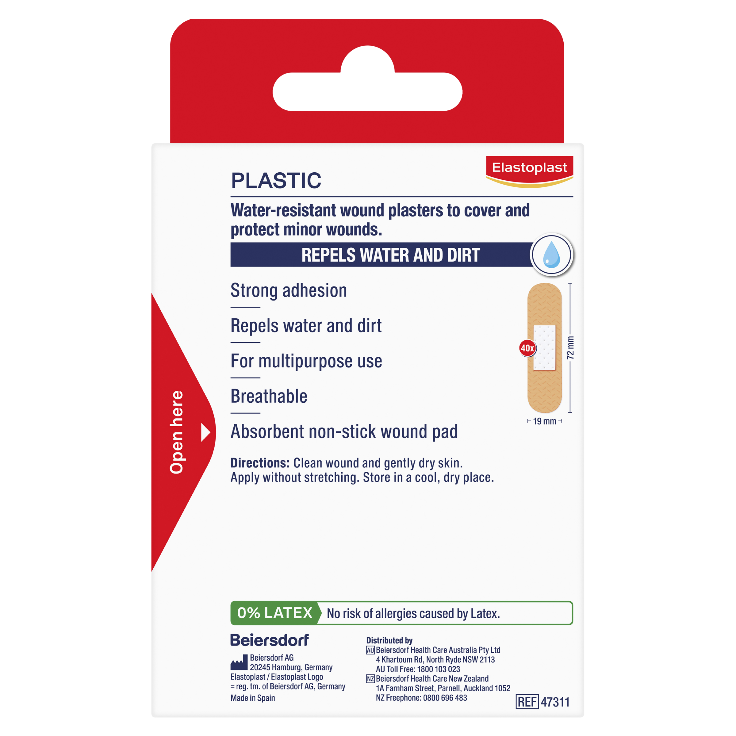 ELASTOPLAST PLASTIC STRIPS 40 PACK - Image 2