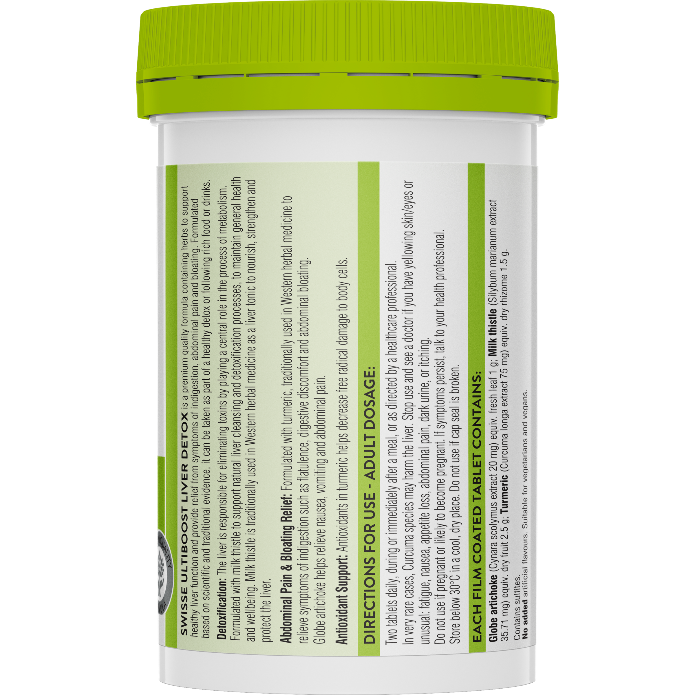 SWISSE ULTIBOOST LIVER DETOX 120 TABLETS - Image 2