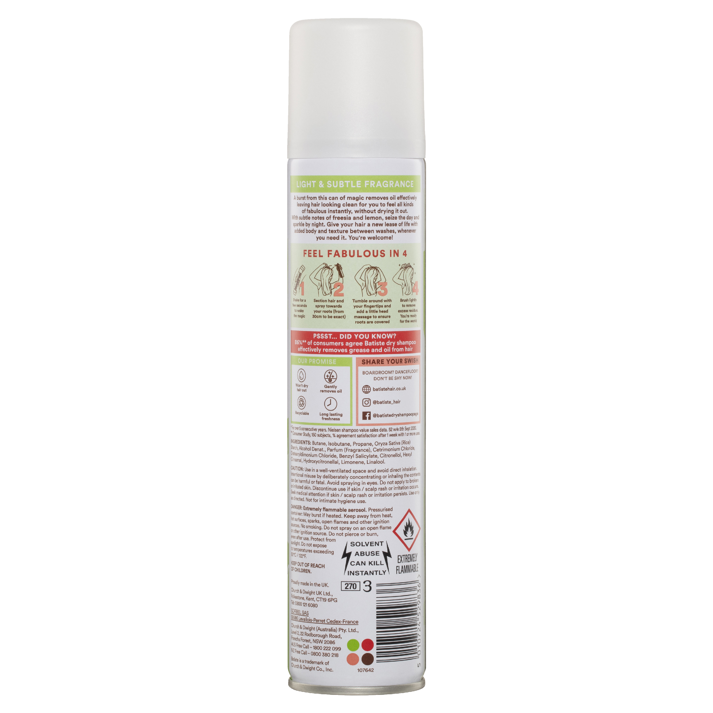 BATISTE BARE DRY SHAMPOO 200ML - Image 2