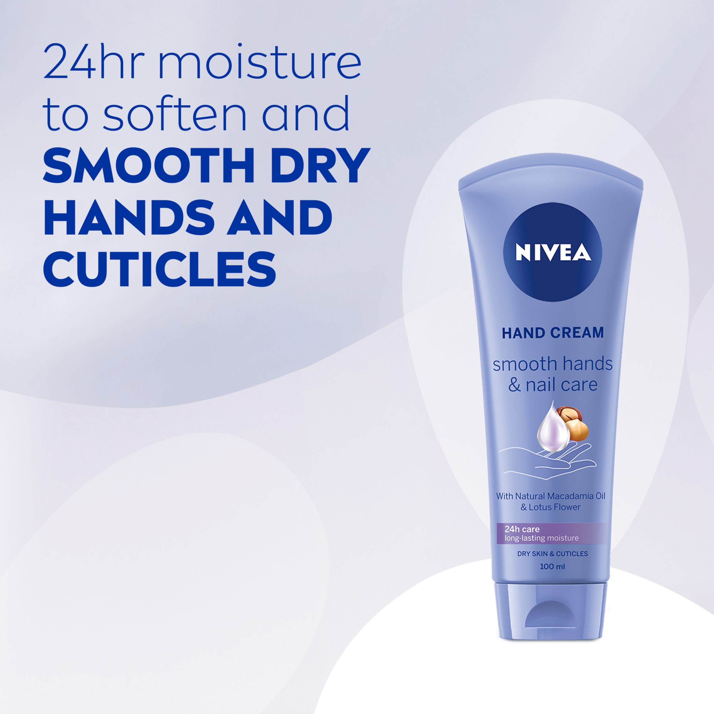 NIVEA SMOOTH HAND & NAIL CARE HAND CREAM 100ML - Image 4