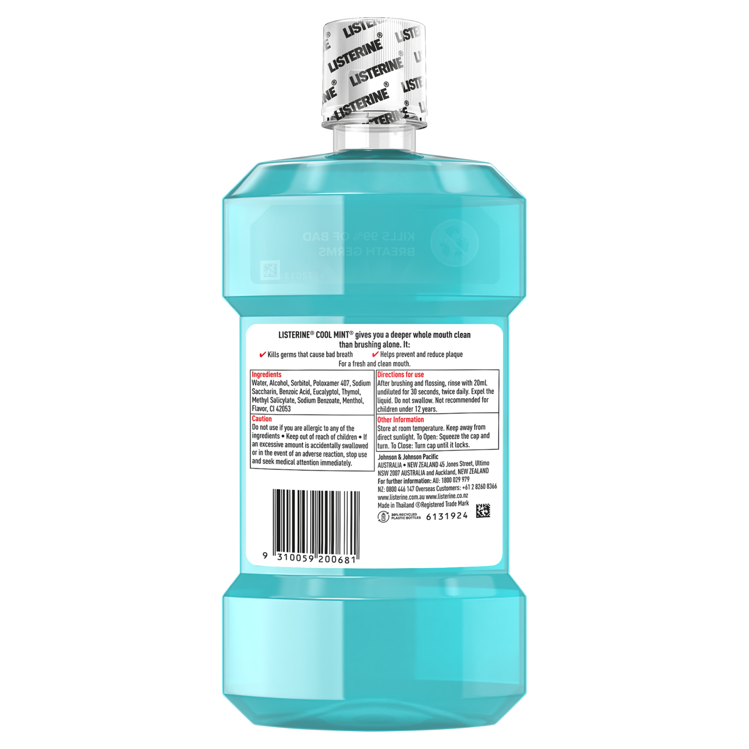 LISTERINE MOUTH WASH COOLMINT 500ML - Image 2