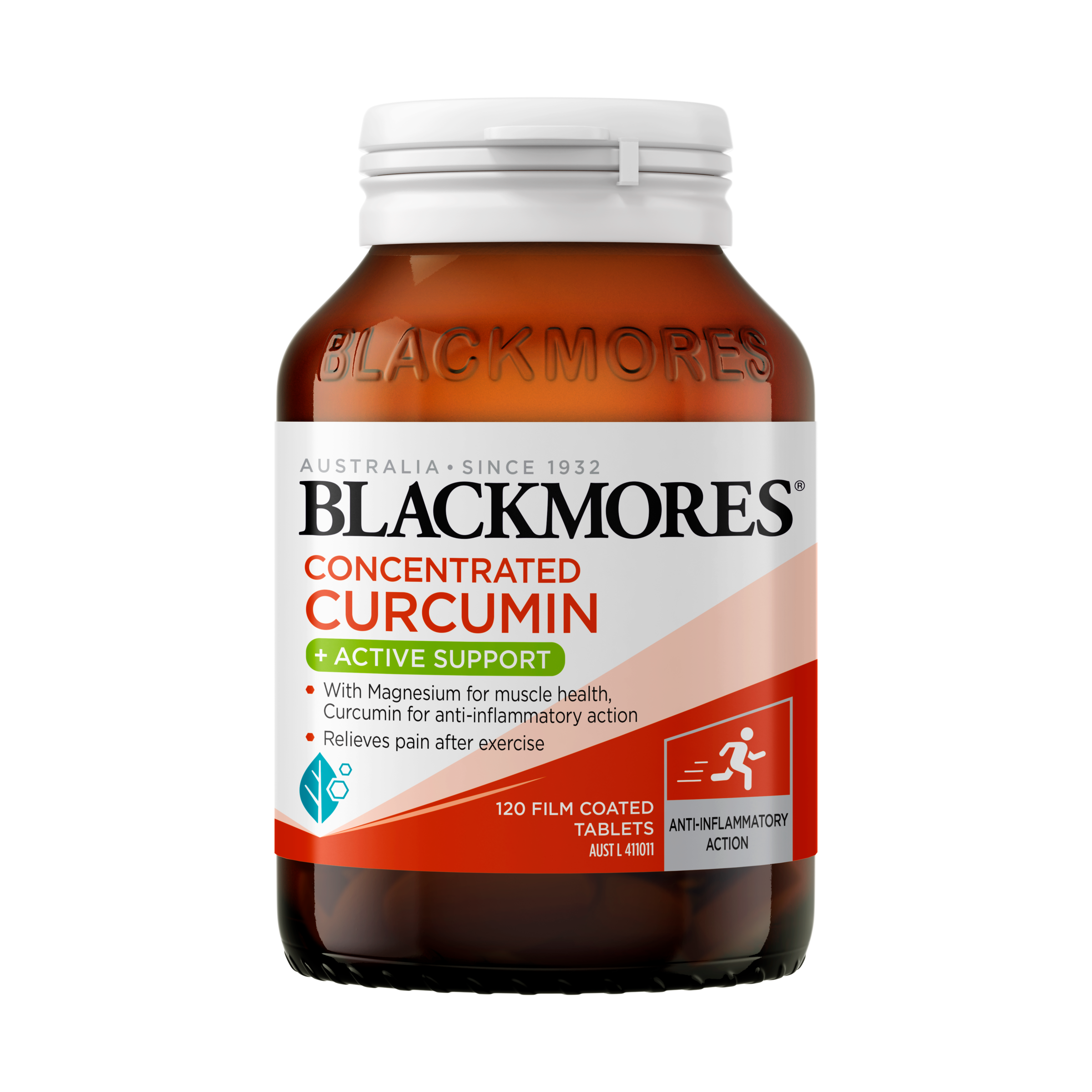 BLACKMORES CONCENTRATED CURCUMIN + ACTIVE SUPPORT 120 TABLETS