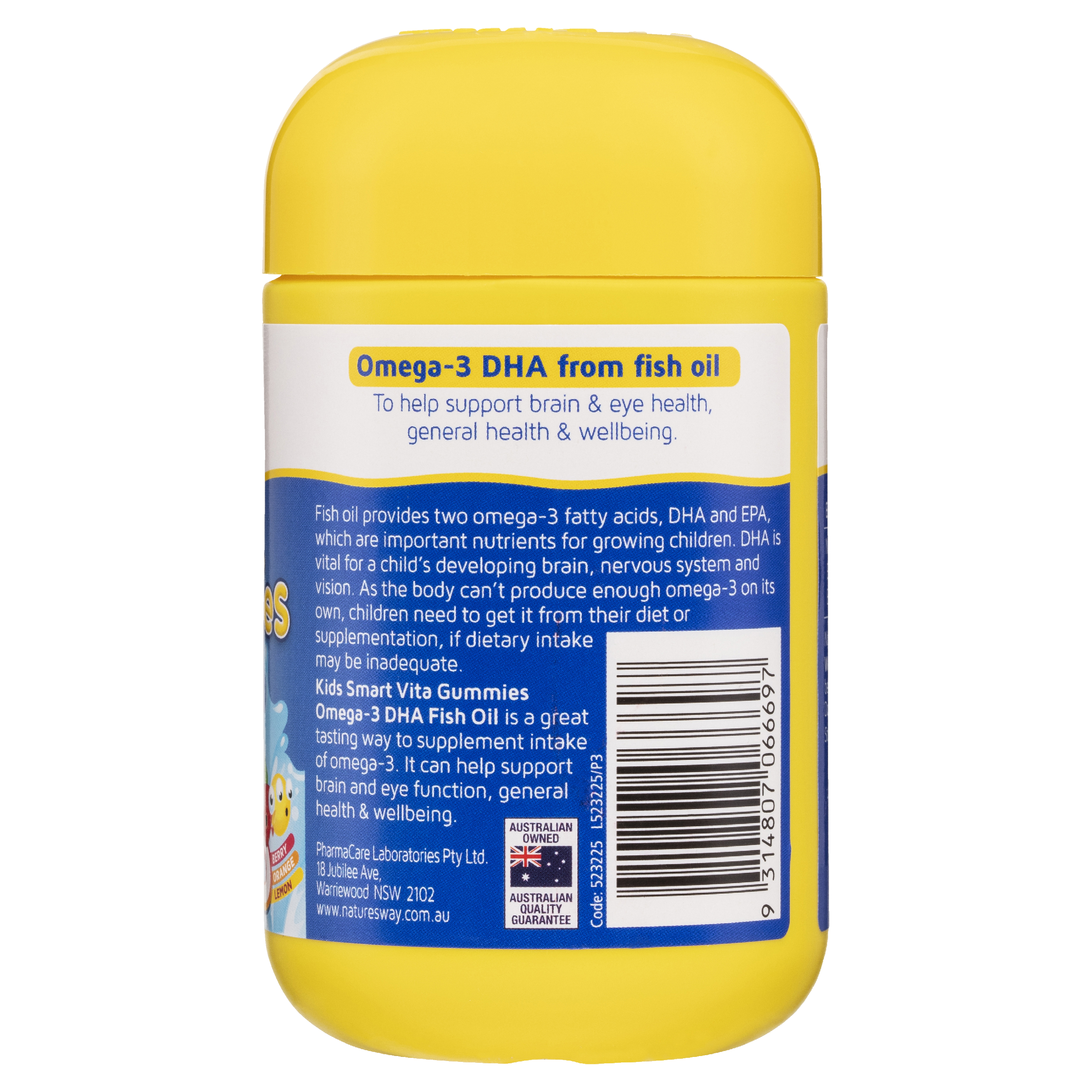 NATURES WAY KIDS SMART VITA GUMMIES OMEGA-3 FISH OIL TRIO 60 - Image 2