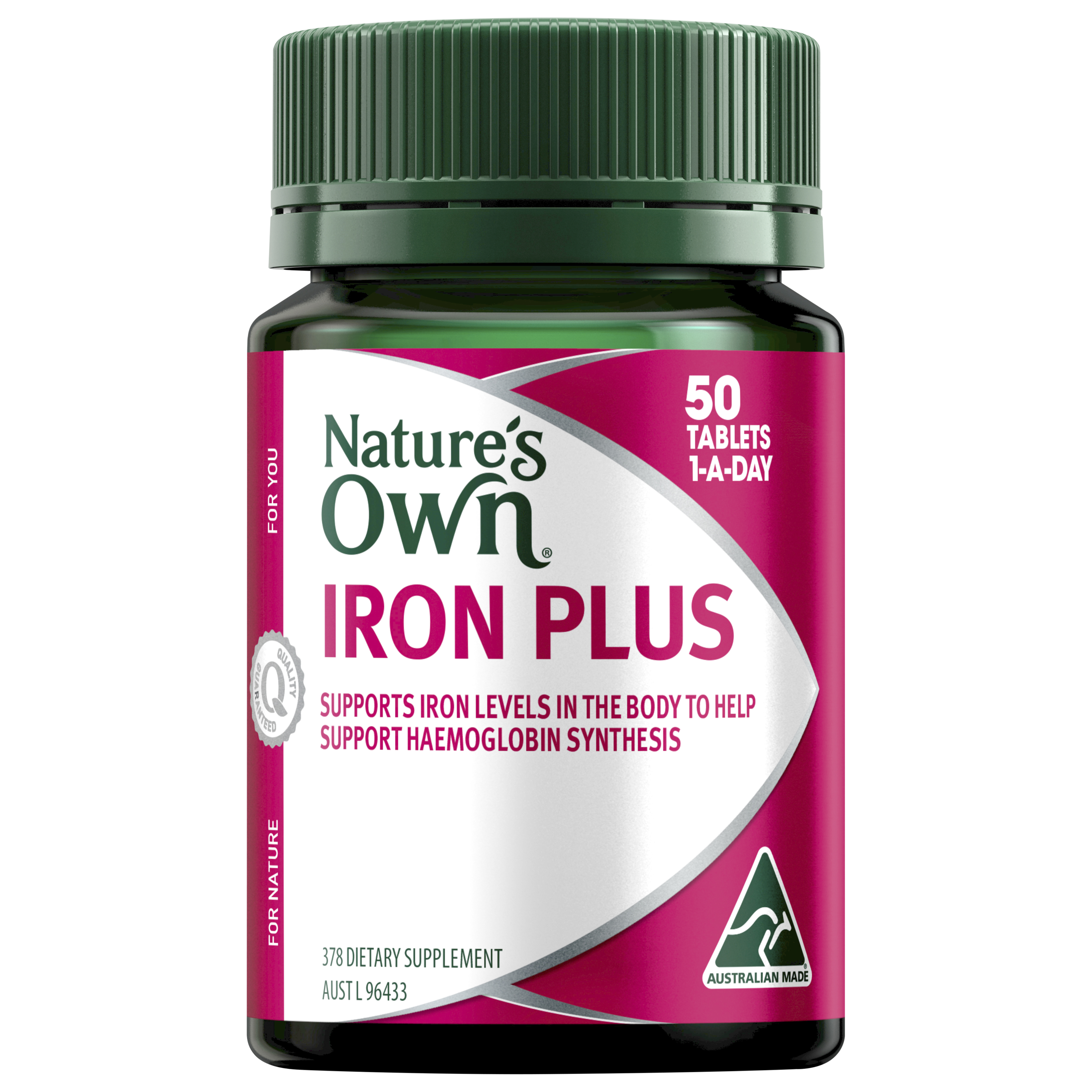 NATURES OWN IRON PLUS 50 TABLETS