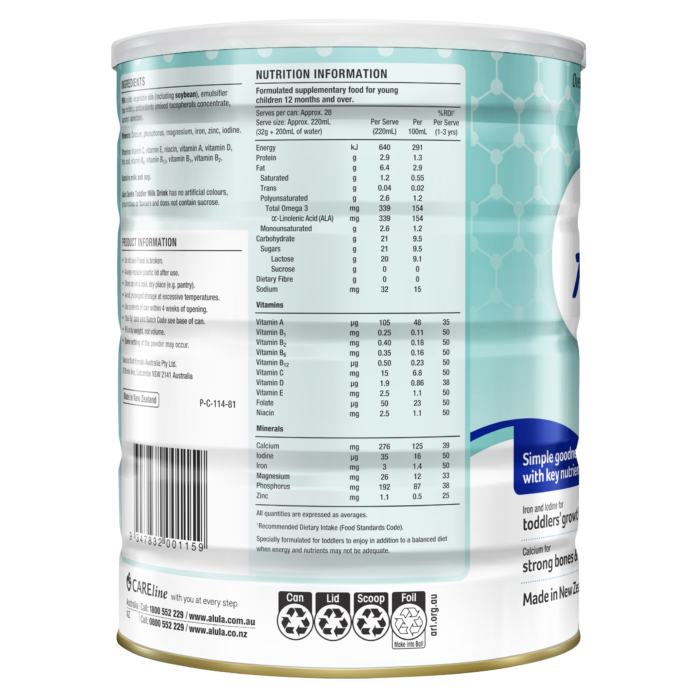 S26 ALULA ORIGINAL TODDLER MILK DRINK STAGE 3 900G - Image 3