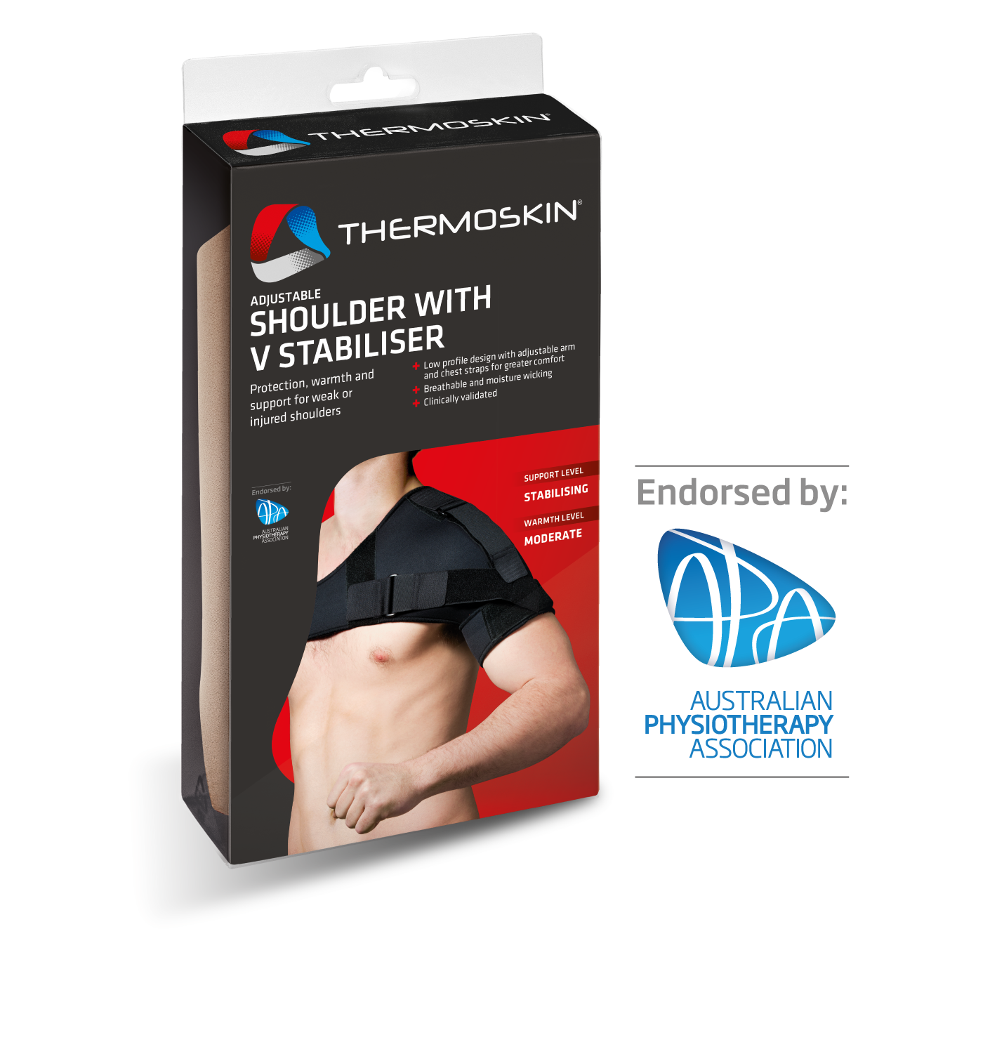 THERMOSKIN ADJUSTABLE SHOULDER ONE SIZE