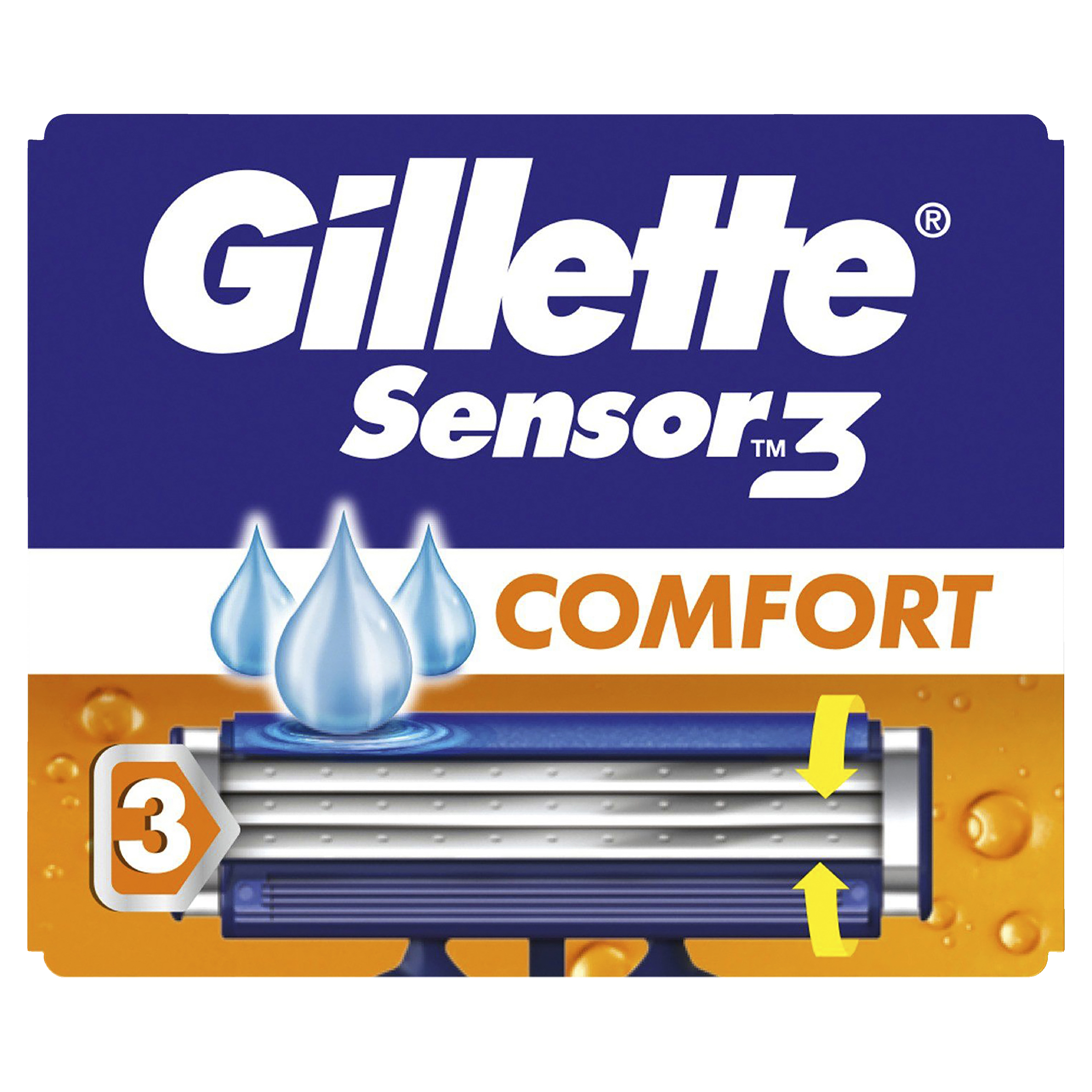 GILLETTE SENSOR 3 DISPOSABLE RAZORS 4 PACK