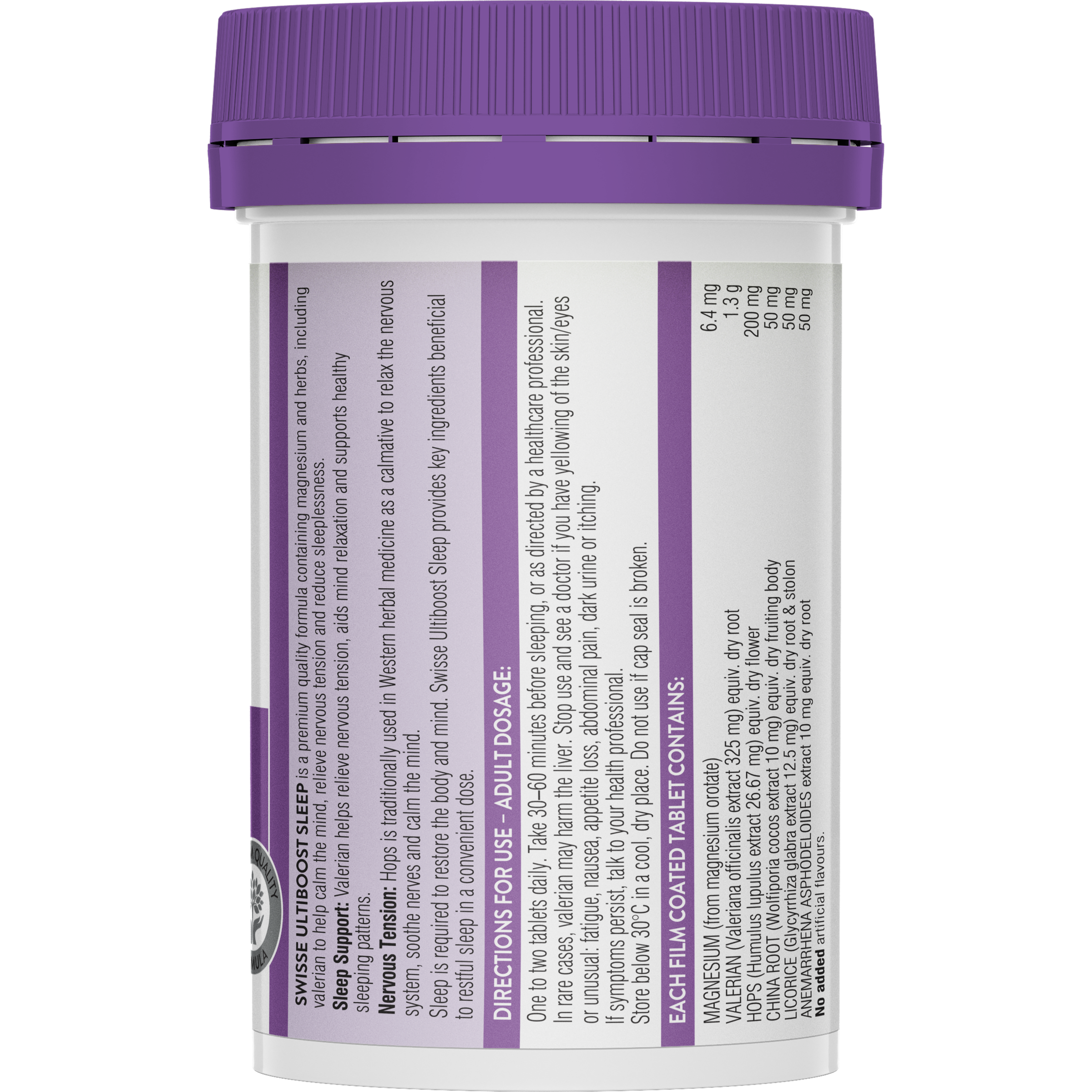 SWISSE ULTIBOOST SLEEP 60 TABLETS - Image 2