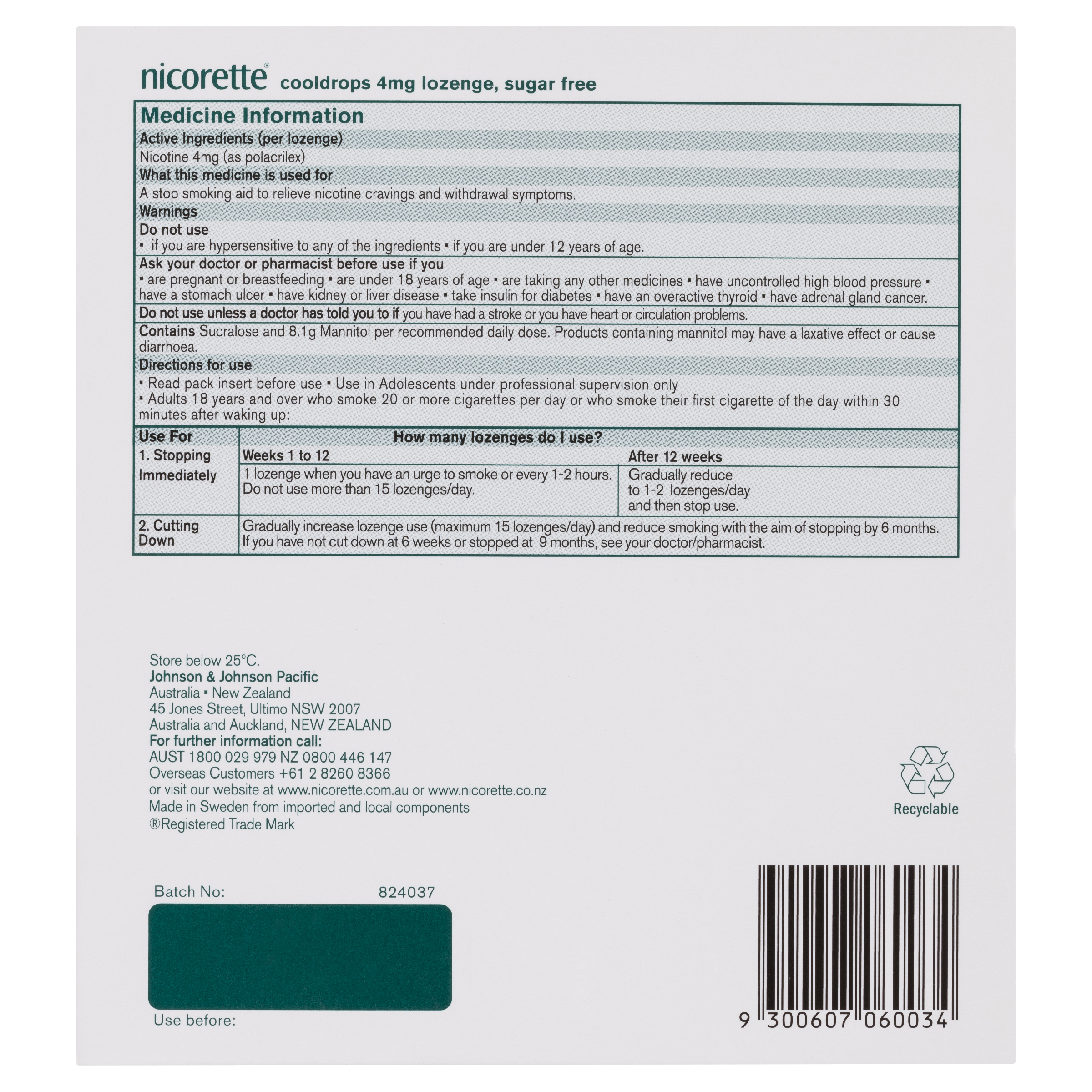 NICORETTE COOL DROPS 4MG 160 LOZENGES - Image 4