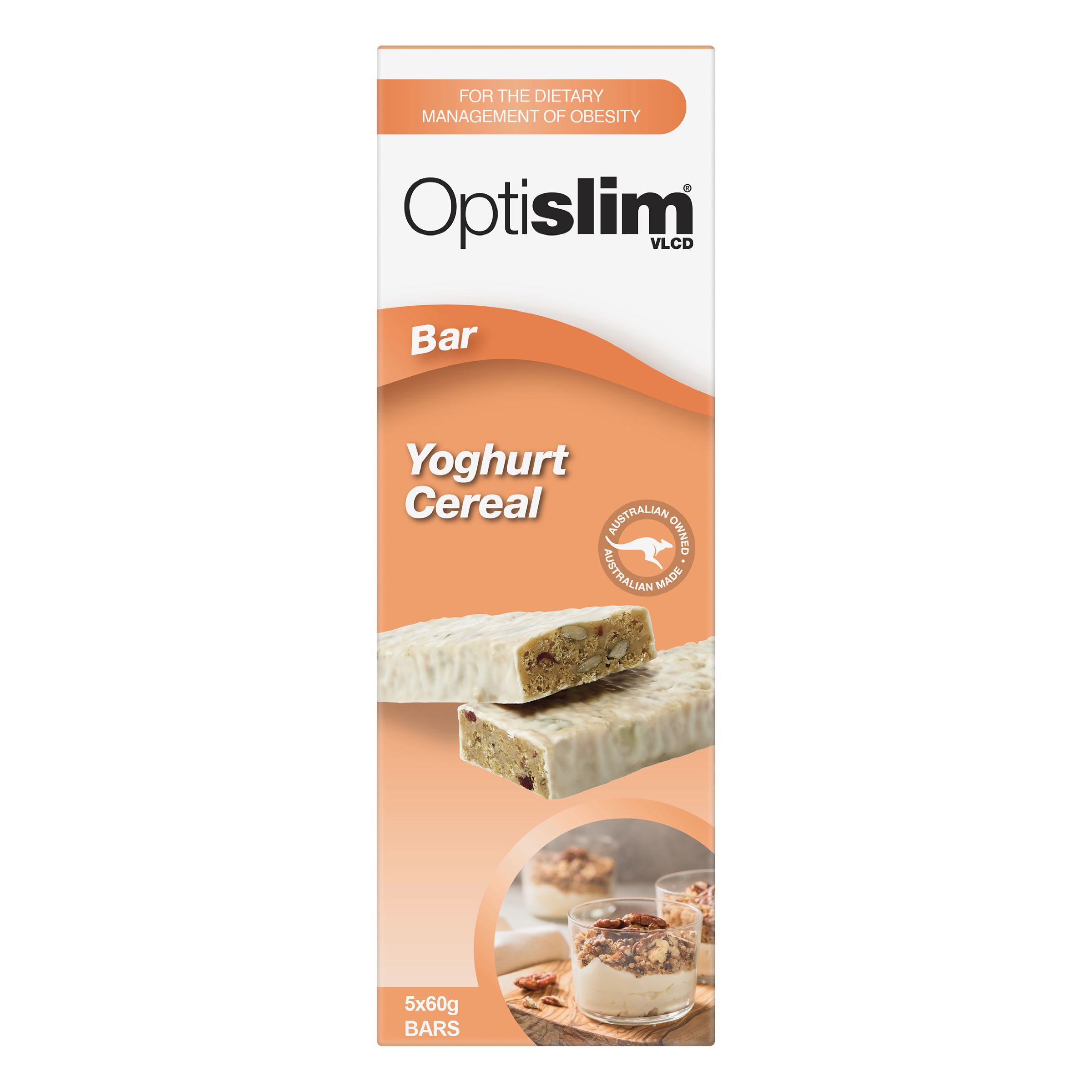 OPTISLIM VLCD BAR YOGHURT CEREAL 60G 5 PACK - Image 6