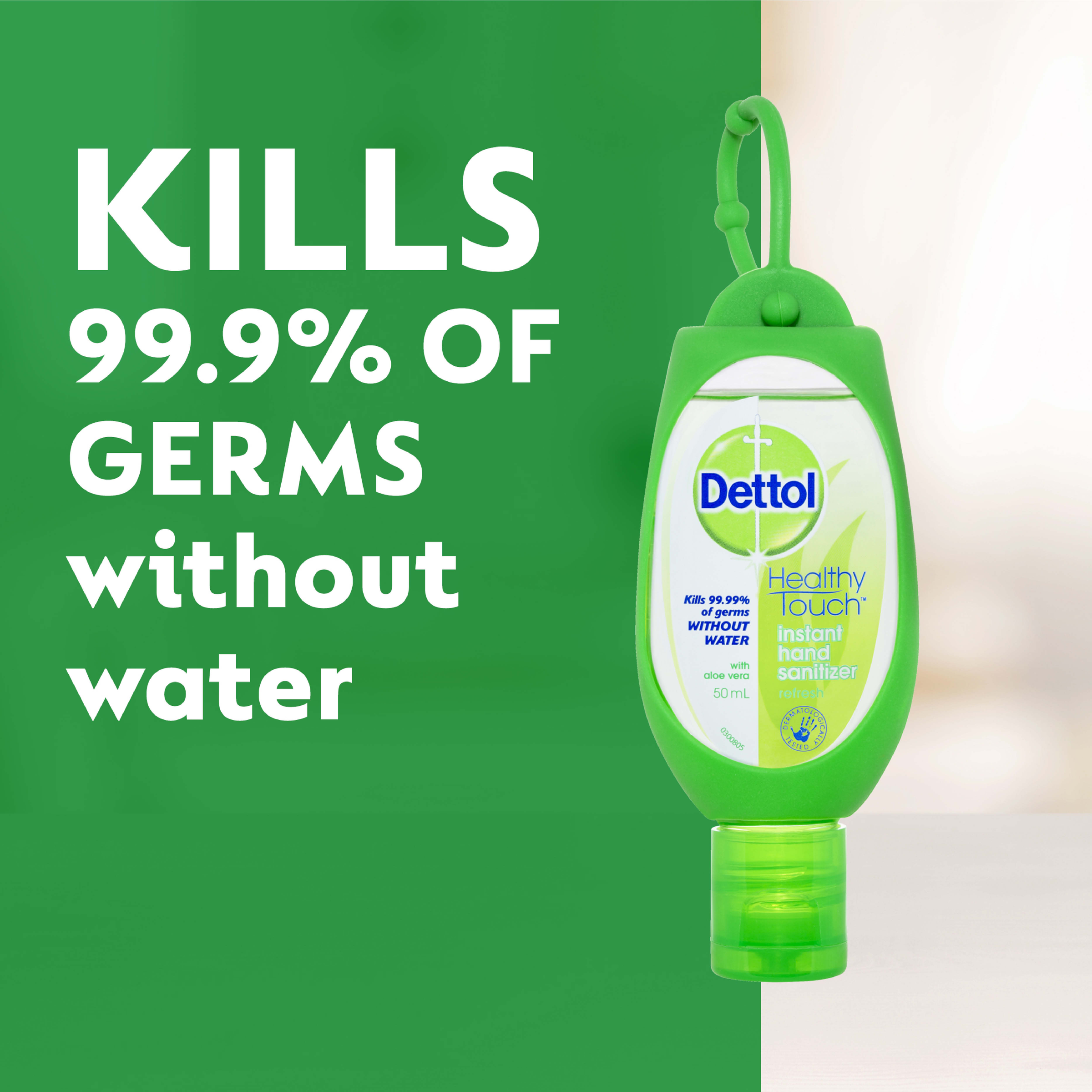 DETTOL HEALTHY TOUCH  INSTANT HAND SANITISER REFRESH CLIP 50ML - Image 4