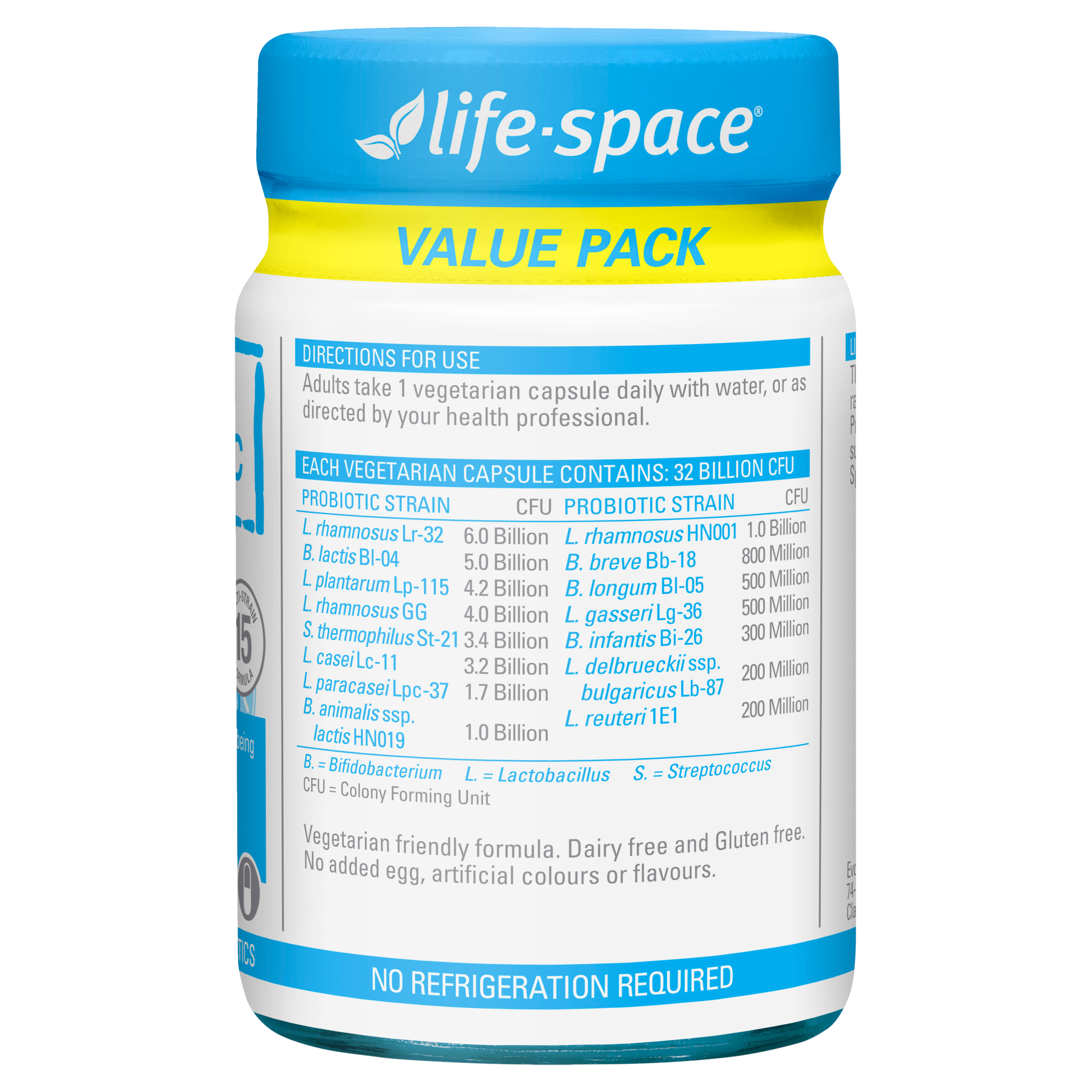 LIFE-SPACE BROAD SPECTRUM PROBIOTIC ADVANCED 90 CAPSULES - Image 2