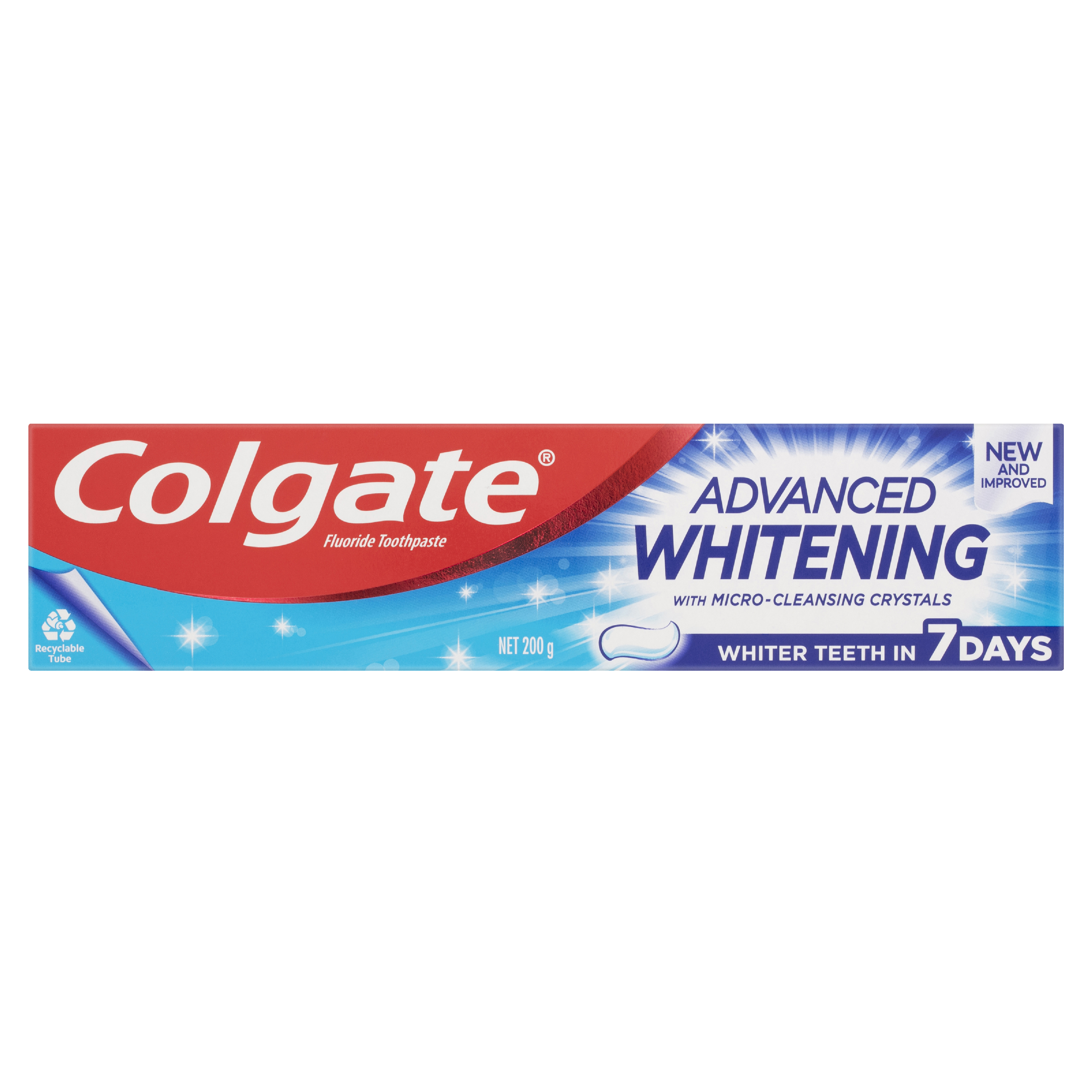 COLGATE TOOTHPASTE ADVANCED WHITENING CLEANSING CRYSTALS  200G - Image 2