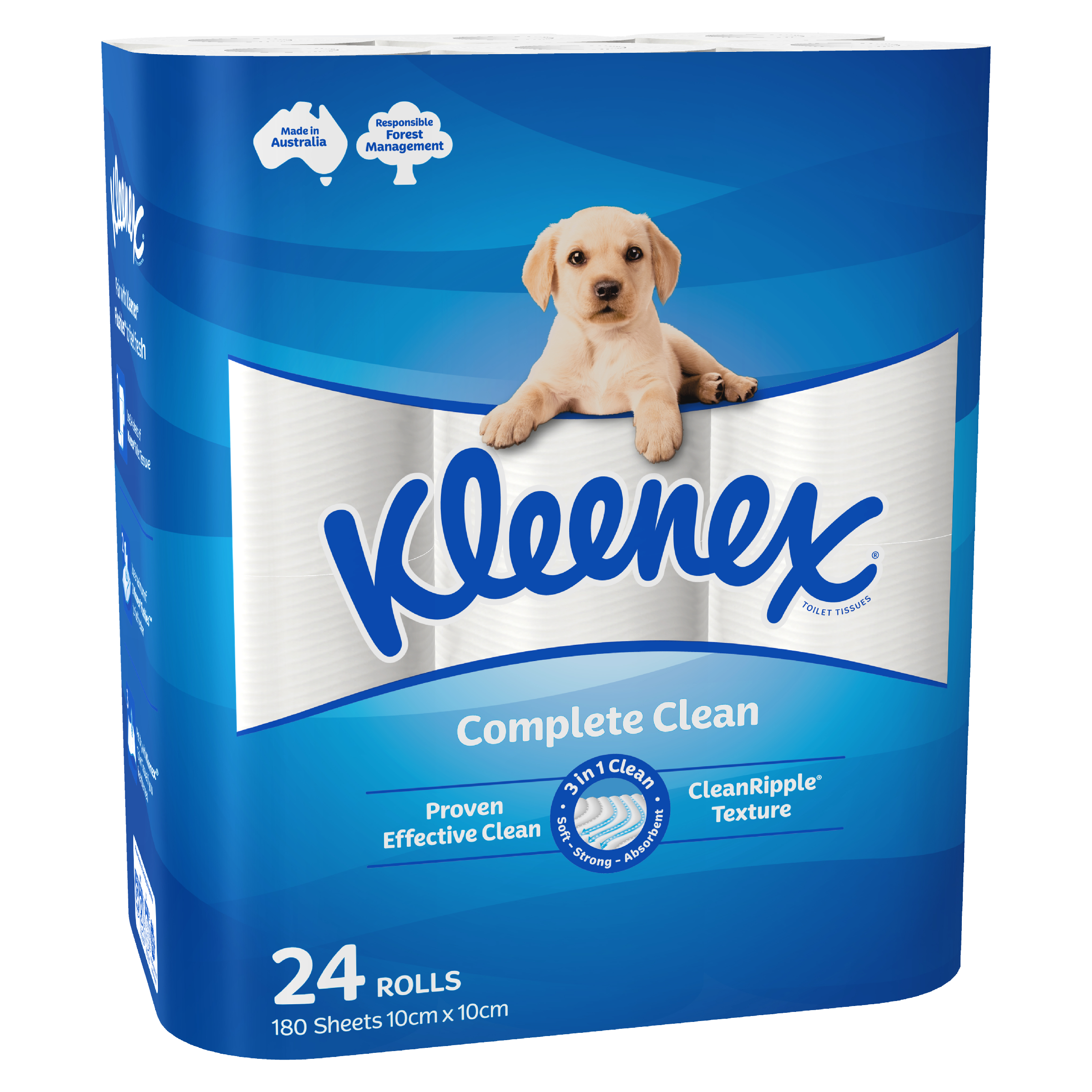 KLEENEX TOILET PAPER COMPLETE CLEAN 24 PACK