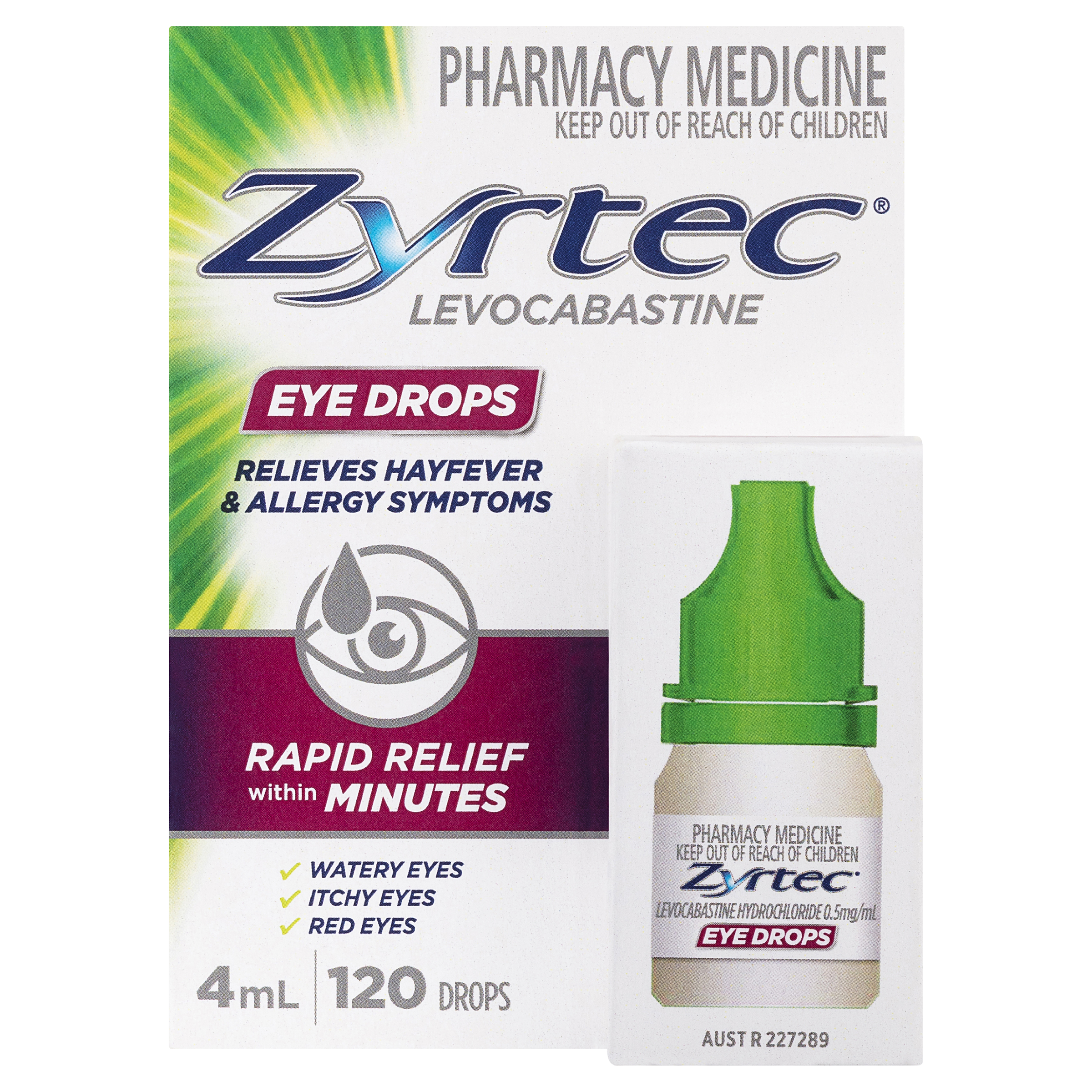 ZYRTEC ALLERGY EYE DROPS 4ML - Image 2