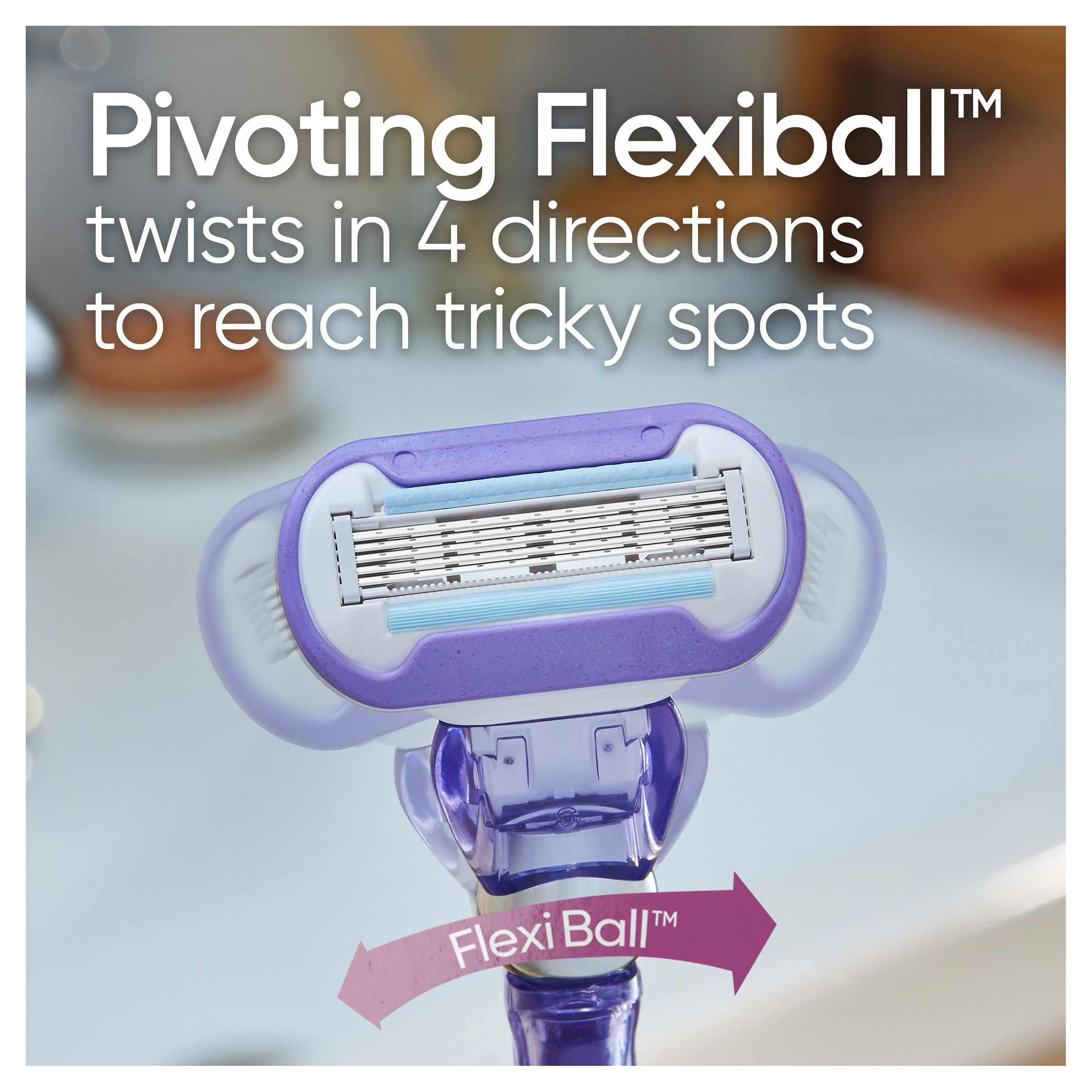 GILLETTE VENUS DELUXE SMOOTH SWIRL RAZOR + 2 BLADES - Image 4