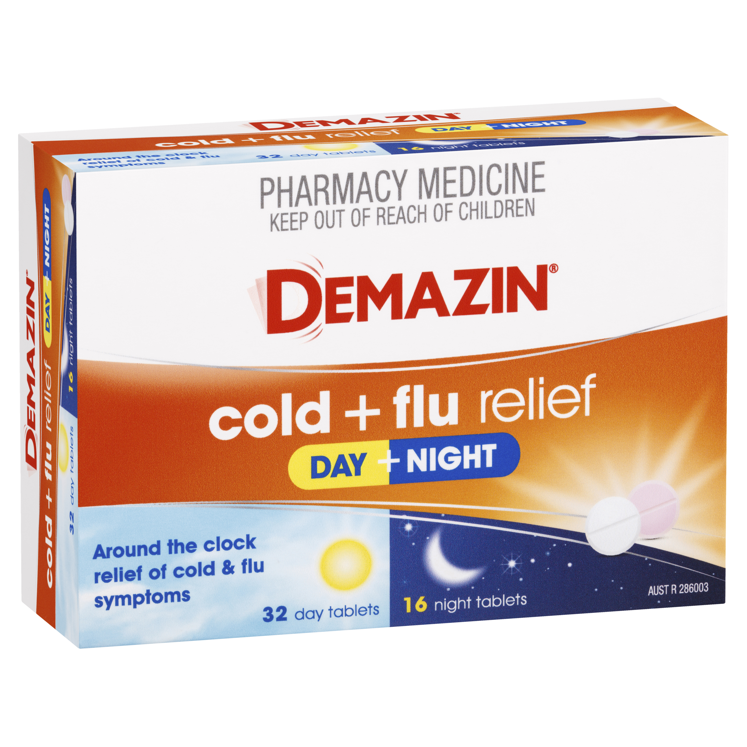 DEMAZIN DAY & NIGHT COLD & FLU PE 48 TABLETS