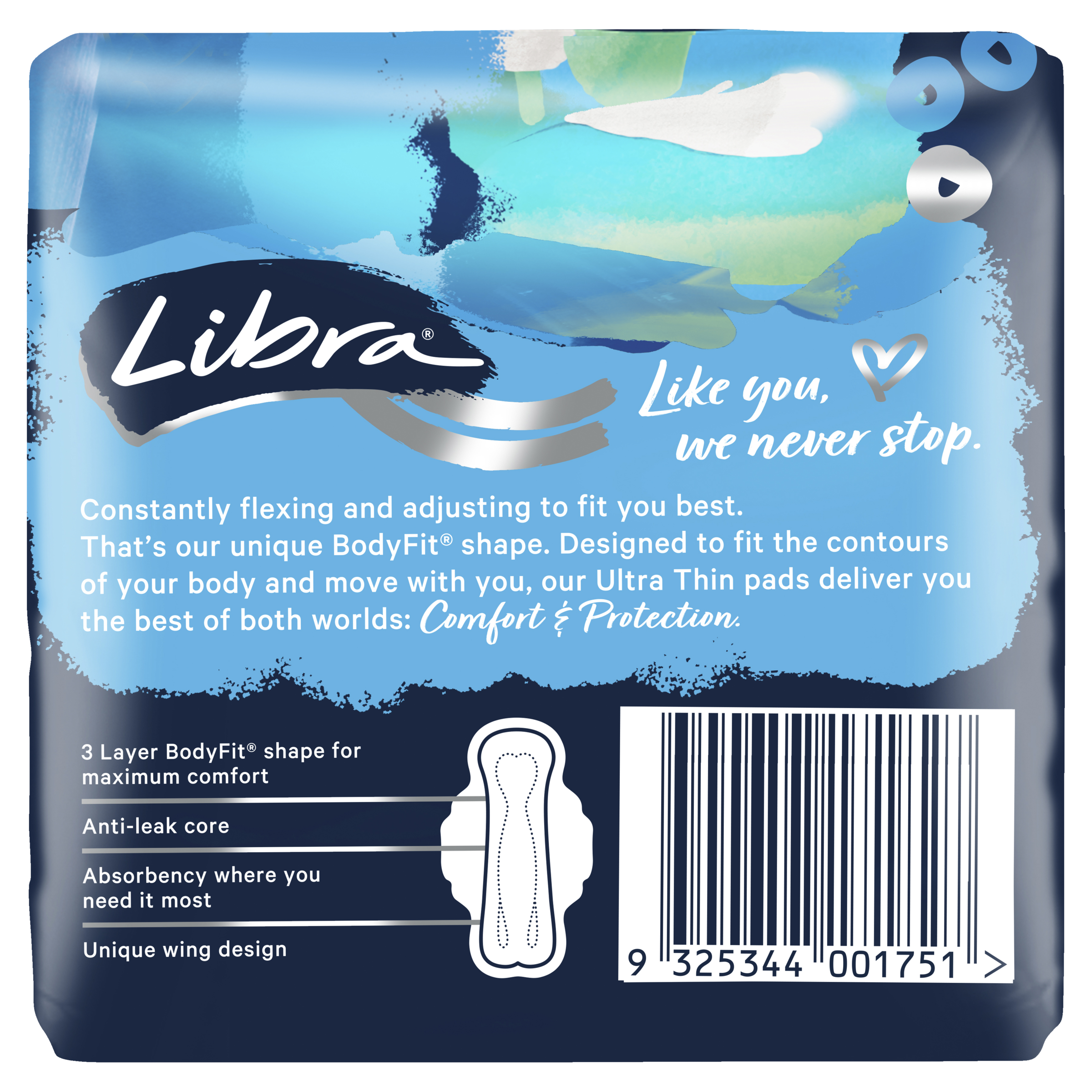 LIBRA PADS ULTRA THIN REGULAR WINGS 14 PACK - Image 3