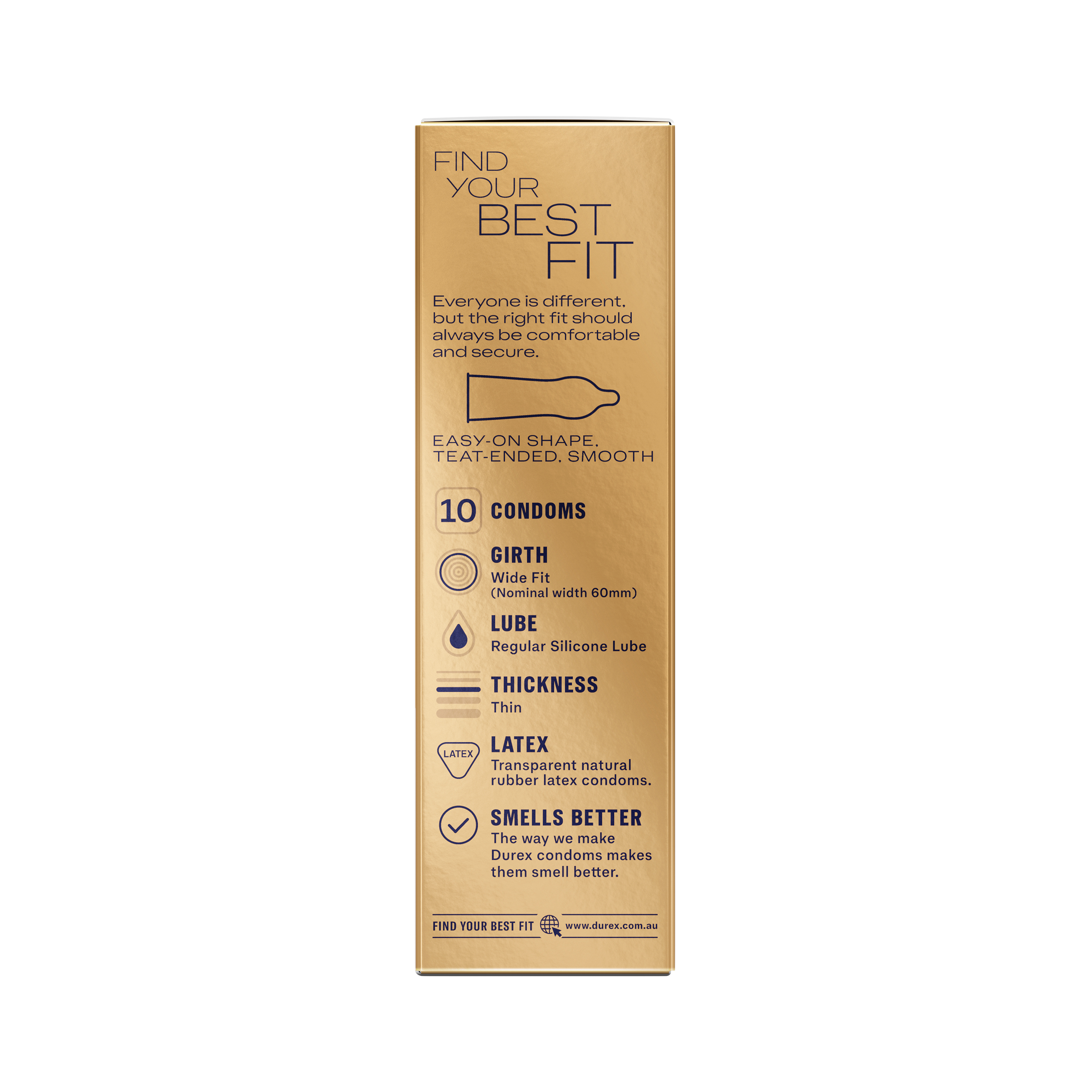 DUREX FETHERLITE ULTRA CONDOMS LARGER 10 PACK - Image 3