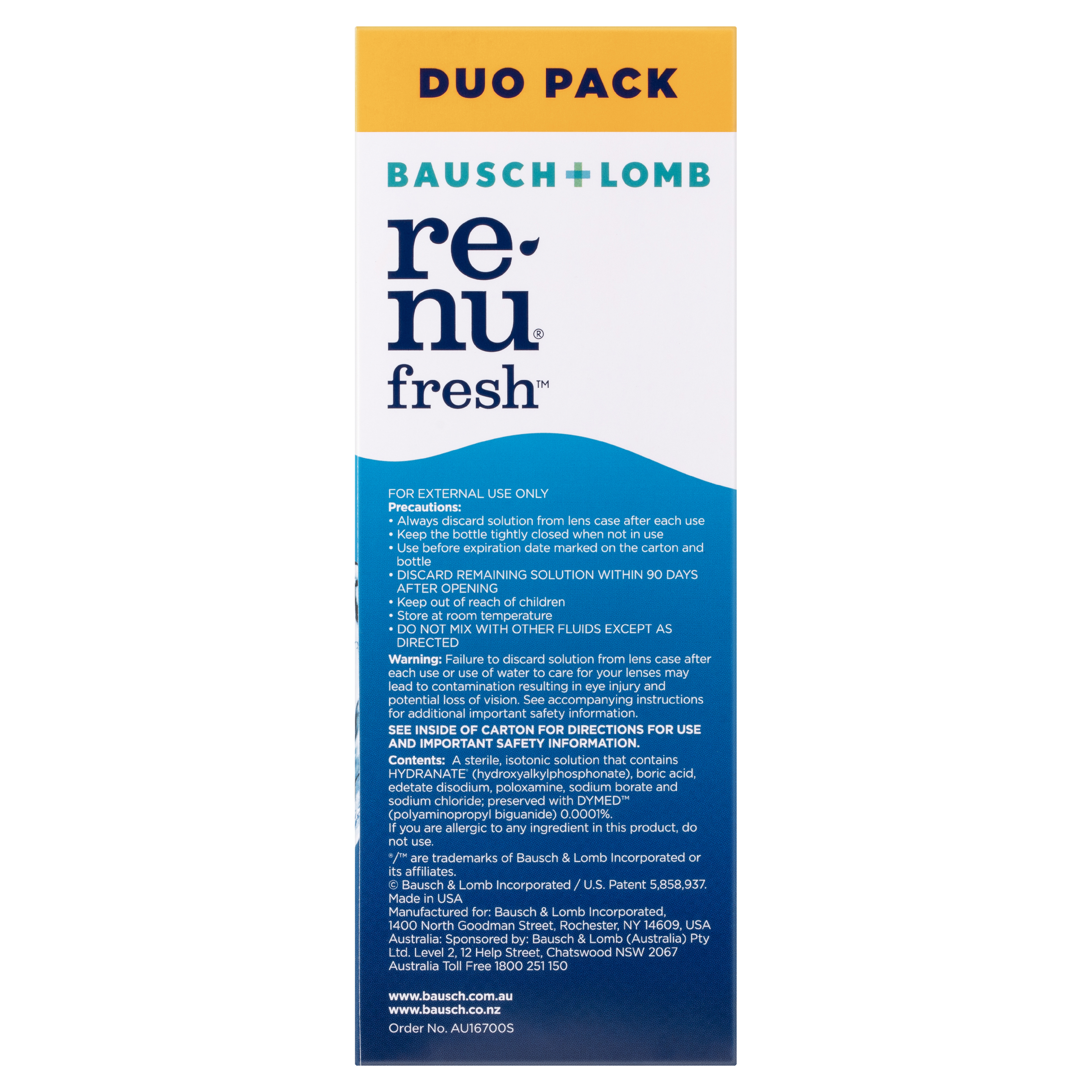 RENU FRESH MULTI-PURPOSE DUO SOLUTION 355ML + 120ML - Image 3