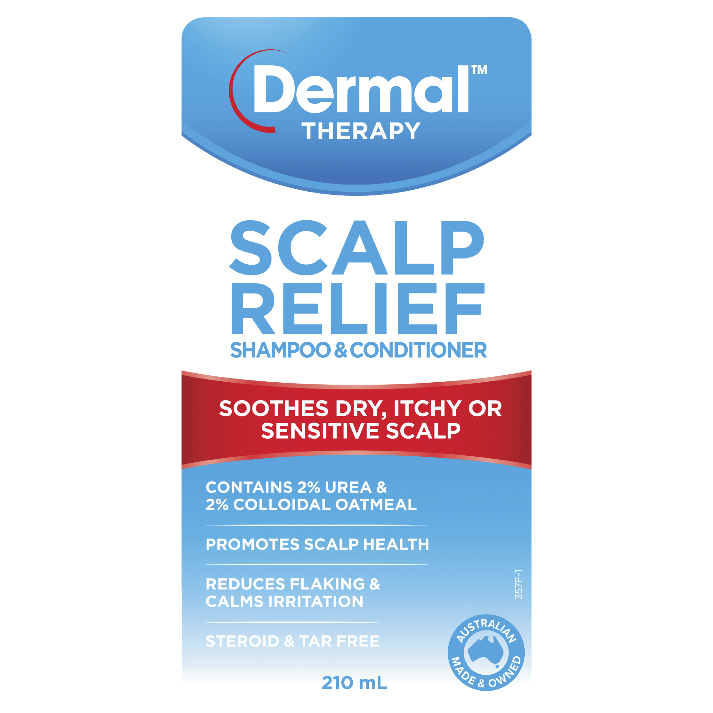 DERMAL THERAPY SCALP RELIEF SHAMPOO & CONDITIONER 210ML - Image 3