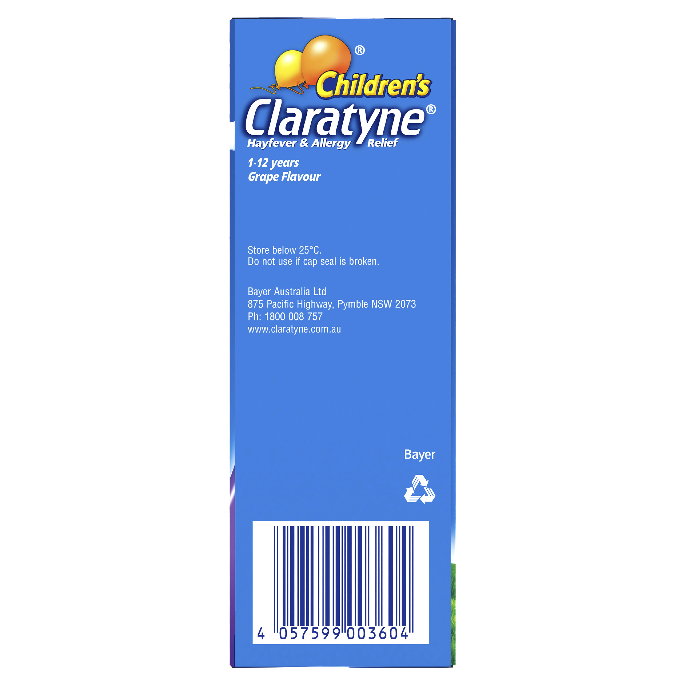 CLARATYNE CHILDRENS GRAPE SYRUP 120ML - Image 4