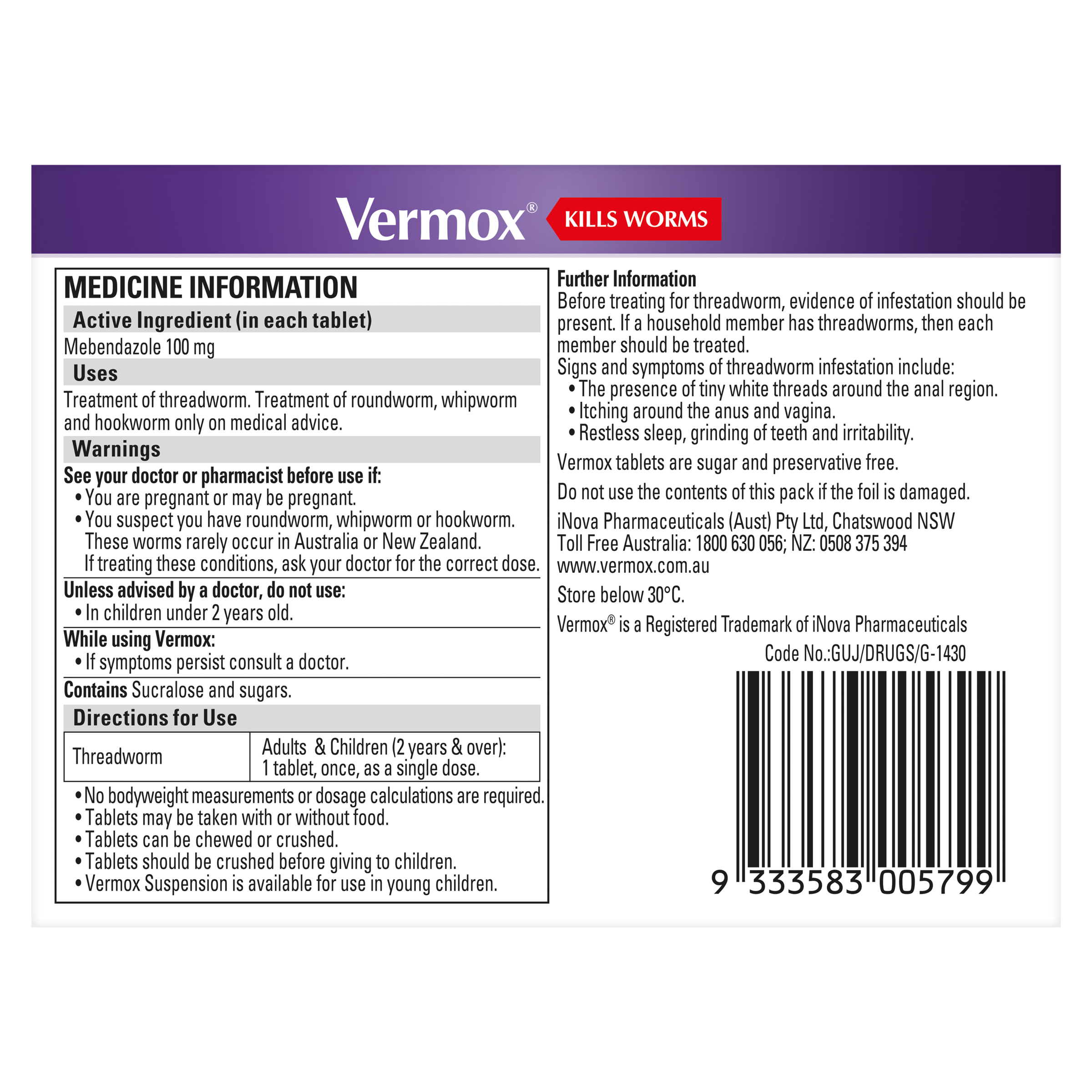 VERMOX CHOC CHEWS WORM TREATMENT 6 TABLETS - Image 4