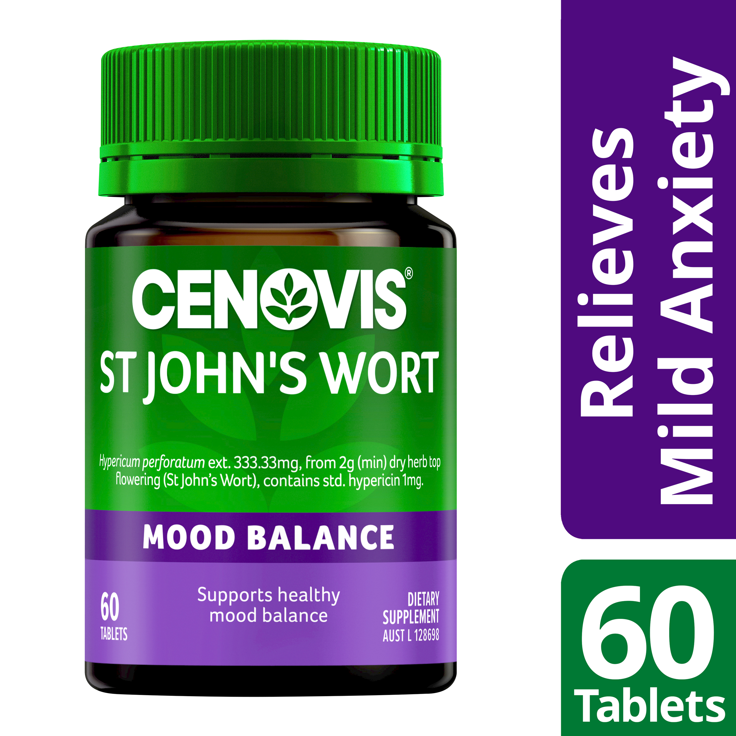 CENOVIS ST JOHNS WORT 60 TABLETS - Image 11