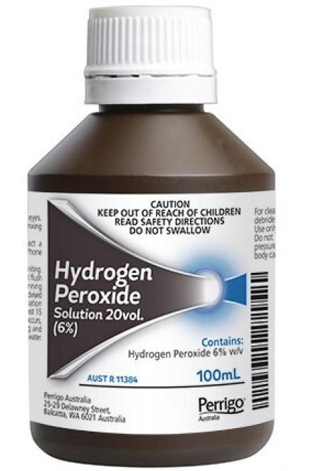 PERRIGO HYDROGEN PEROXIDE 6% 20VOL 100ML