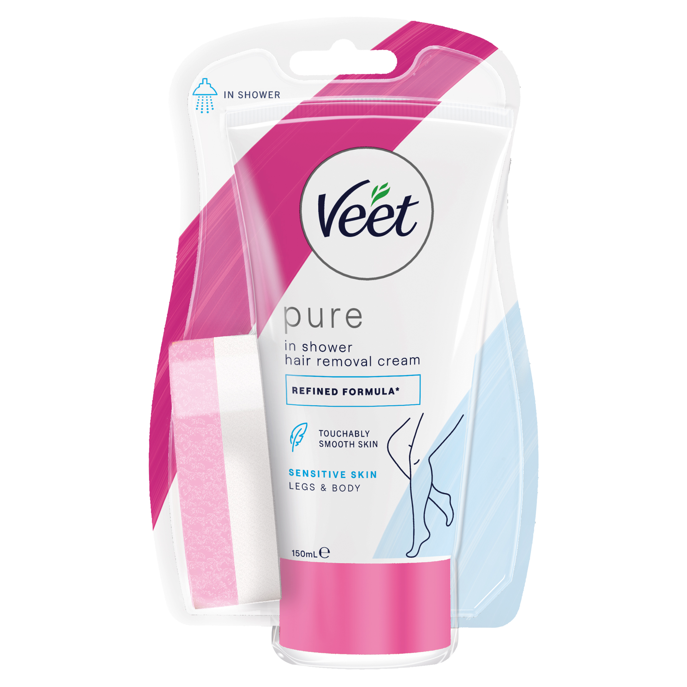 VEET IN SHOWER HAIR REMOVAL CREAM SENSITIVE 150ML