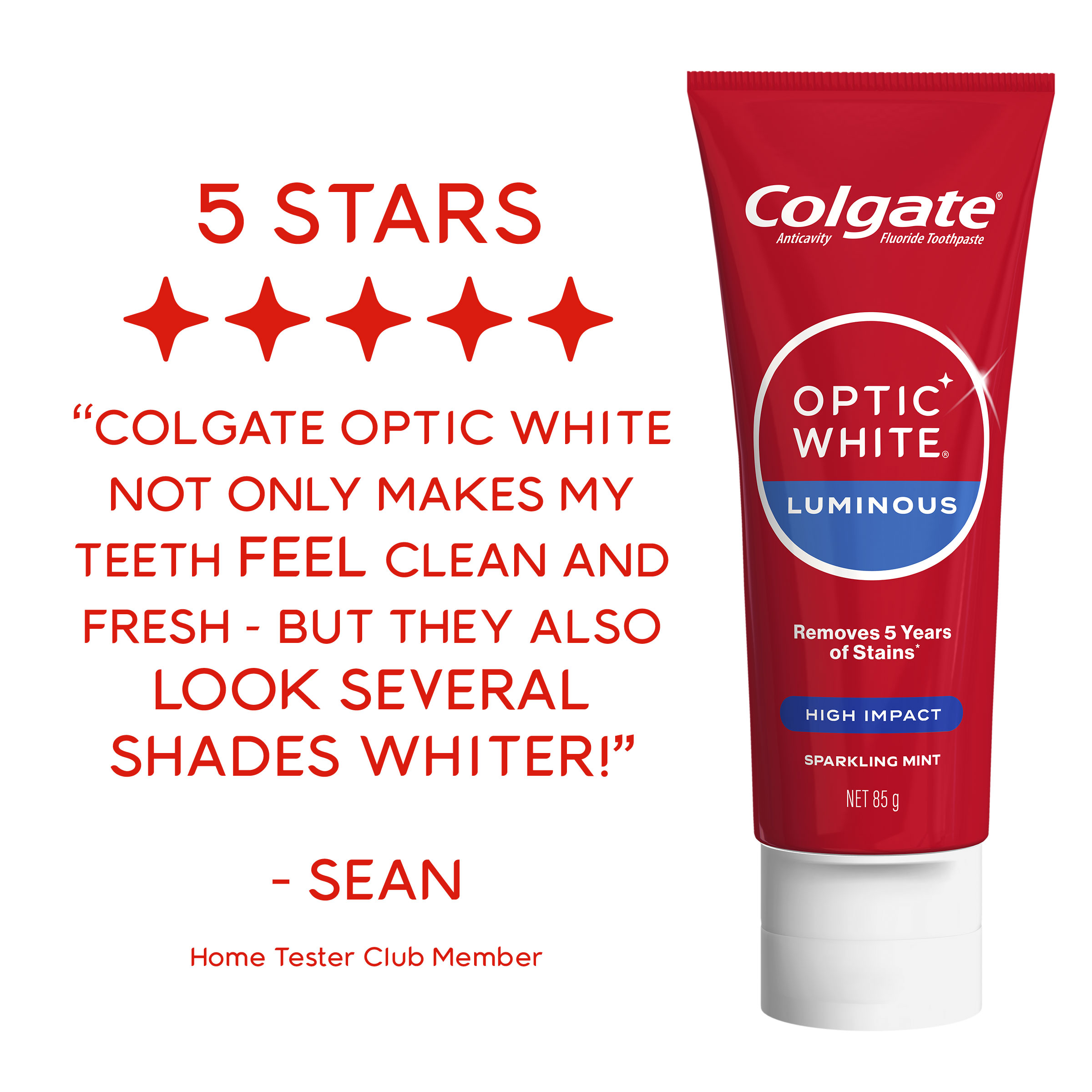COLGATE TOOTHBRUSH OPTIC WHITE HIGH IMPACT 85G - Image 8