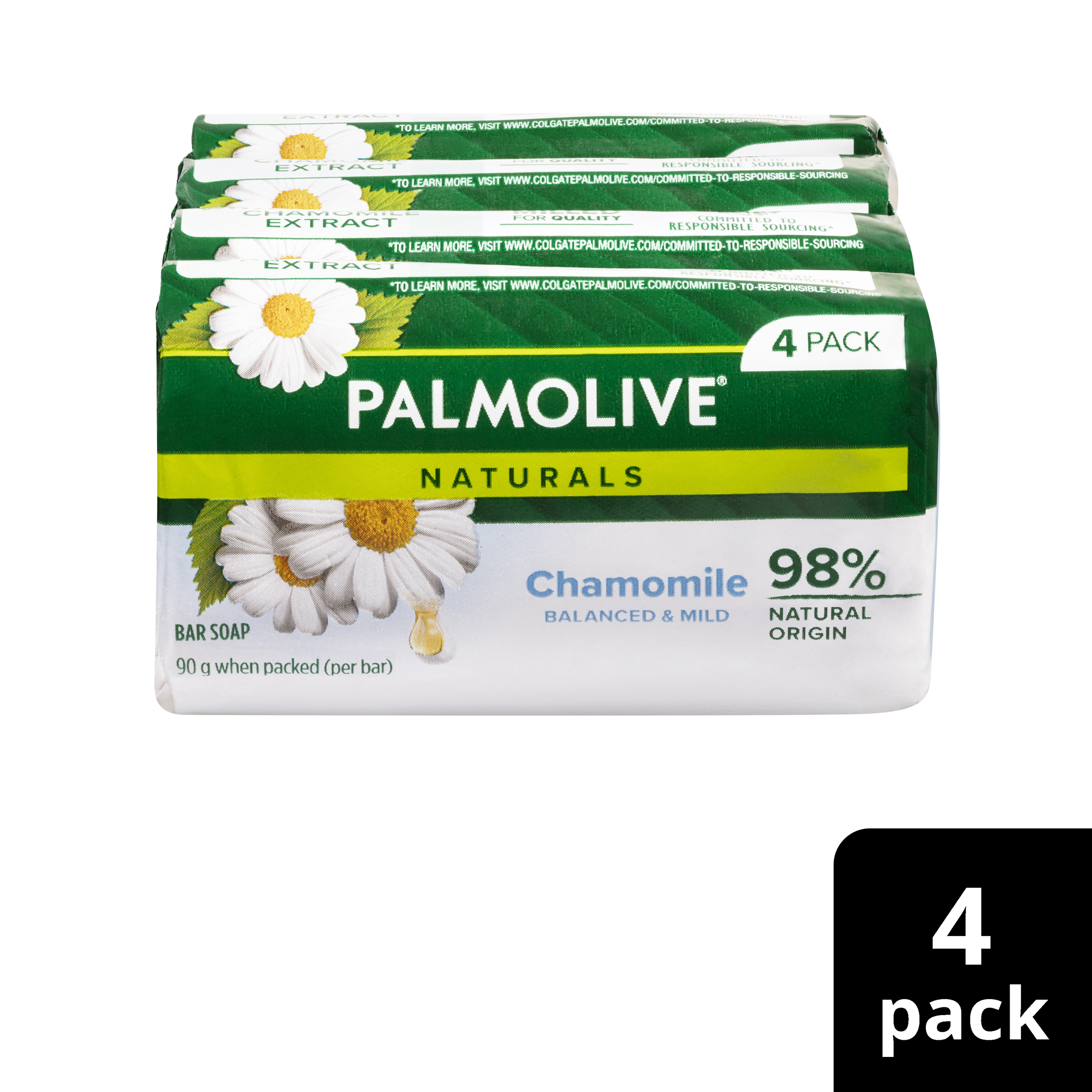 PALMOLIVE NATURALS BODY SOAP CHAMOMILE EXTRACTS 90G 4 PACK - Image 10