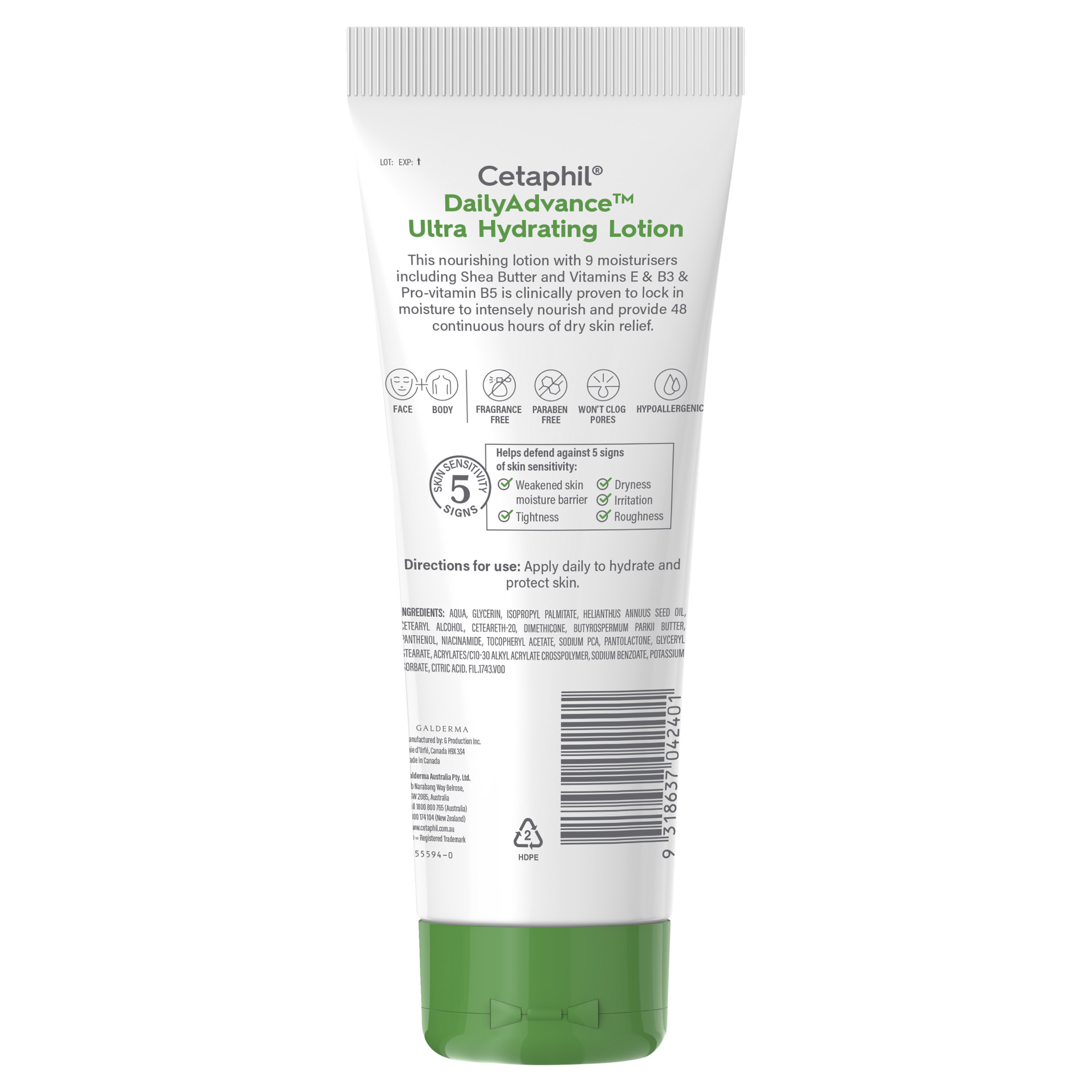 CETAPHIL DAILY ADVANCE HYDRATING LOTION 226G - Image 2