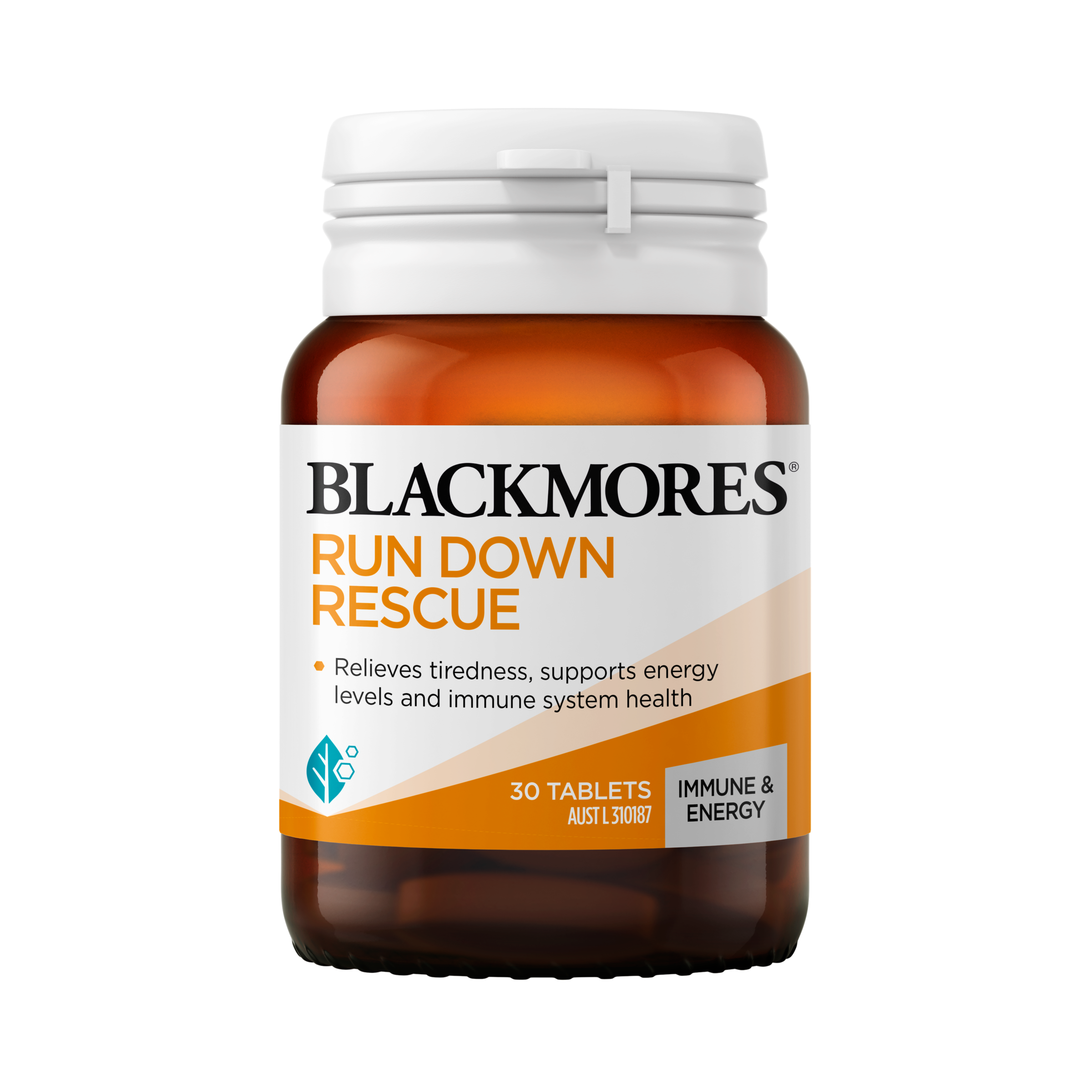 BLACKMORES RUN DOWN RESCUE 30 TABLETS