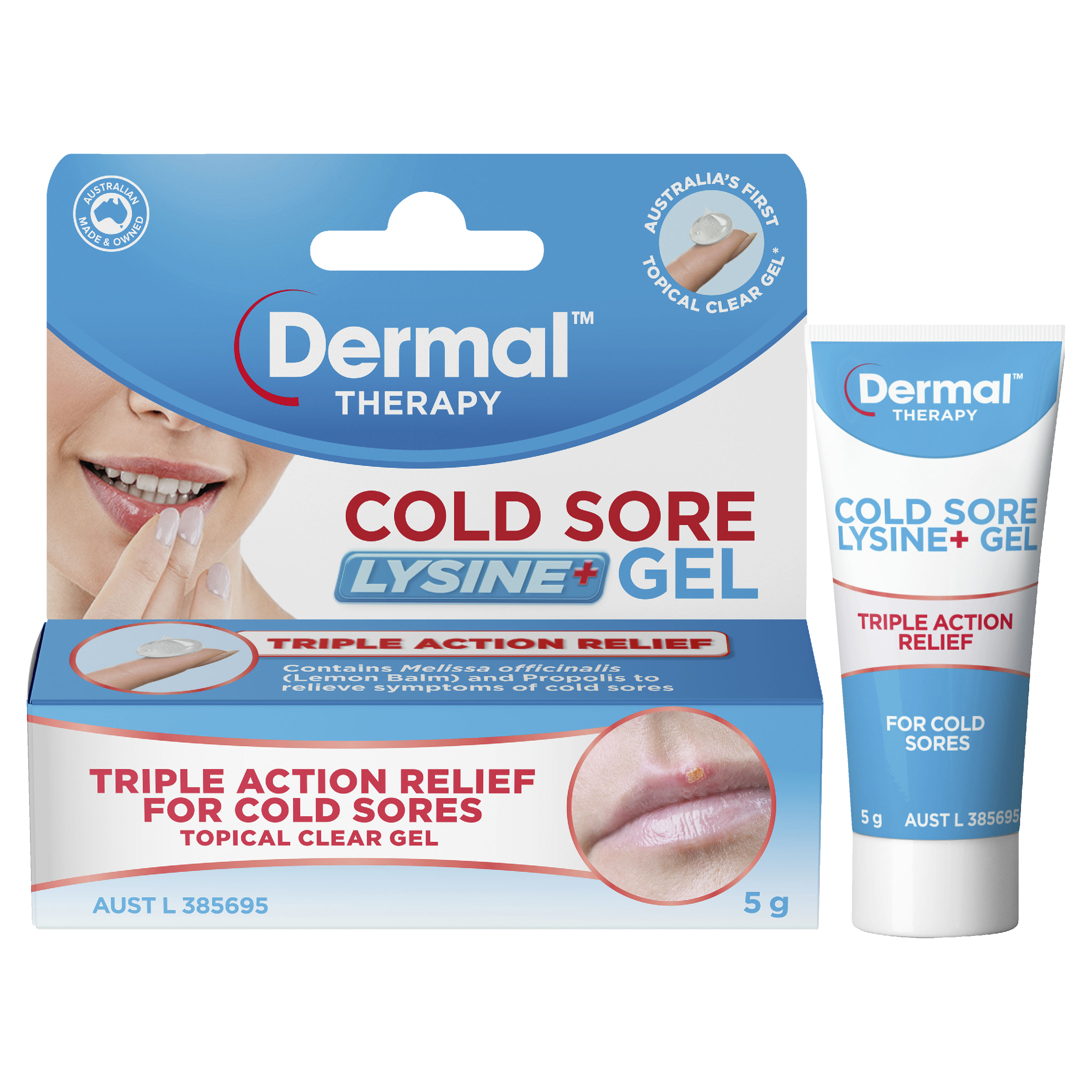 DERMAL THERAPY LYSEINE COLD SORE GEL 5G