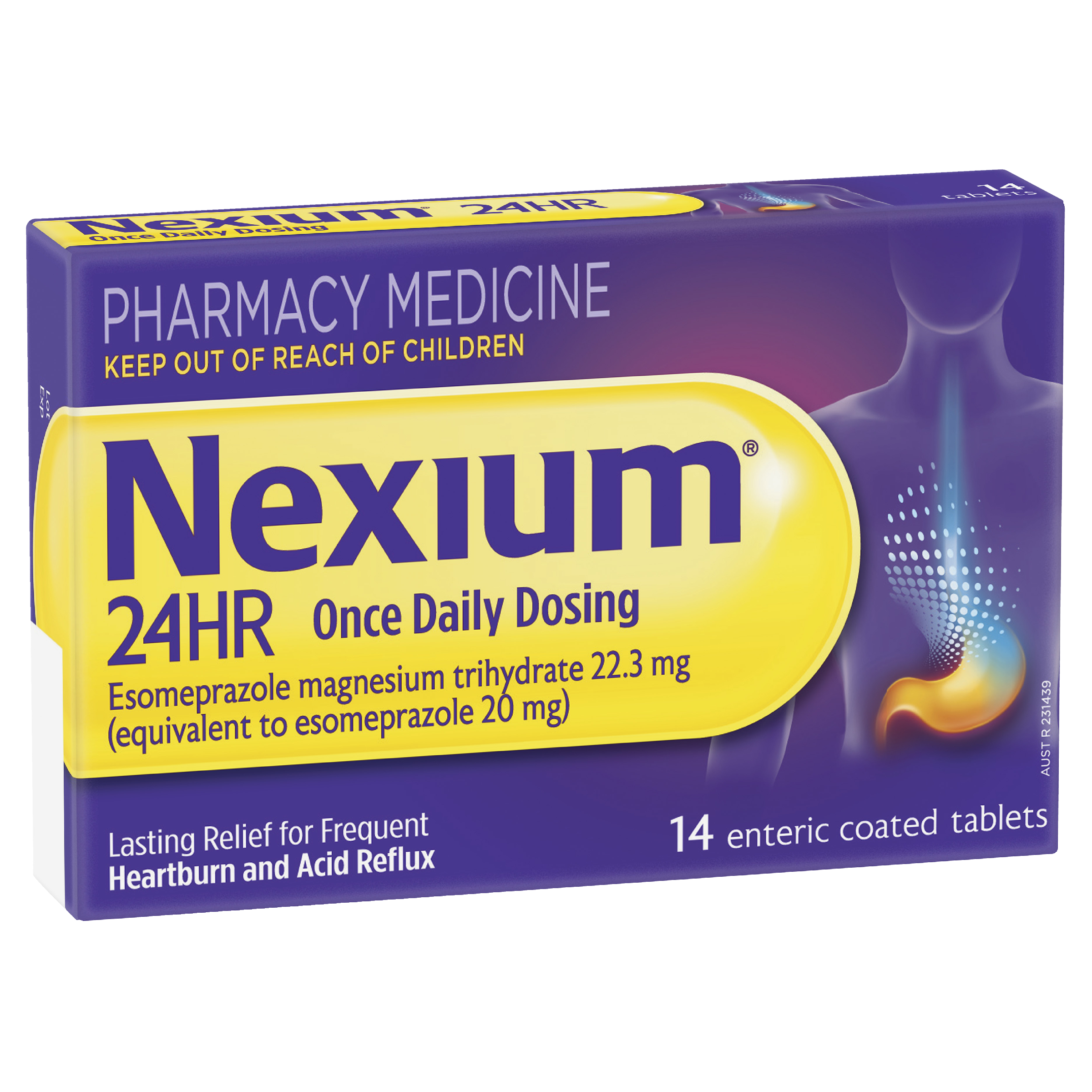 NEXIUM 24HR 20MG 14 TABLETS