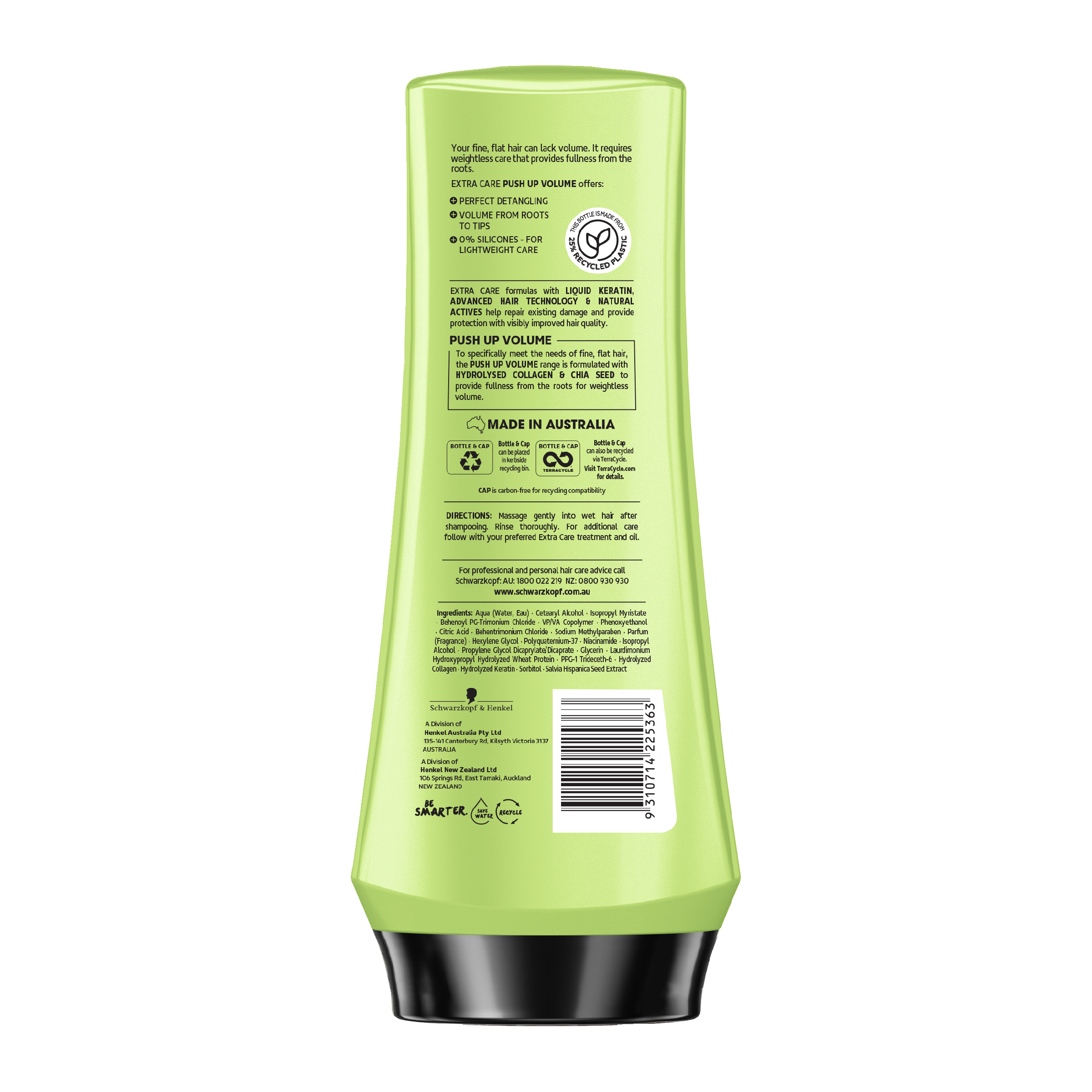 SCHWARZKOPF EXTRA CARE PUSH UP VOLUME CONDITIONER 400ML - Image 2