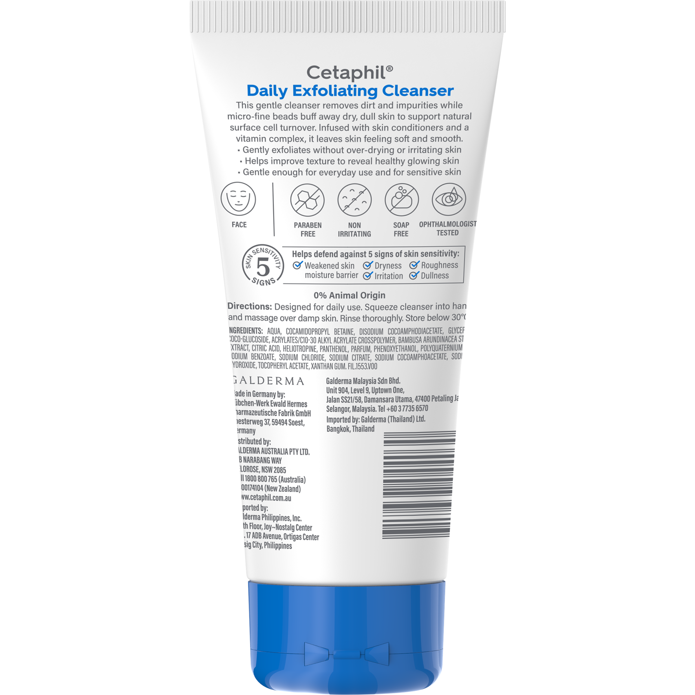 CETAPHIL DAILY EXFOLIATING FACE CLEANSER 178ML - Image 2