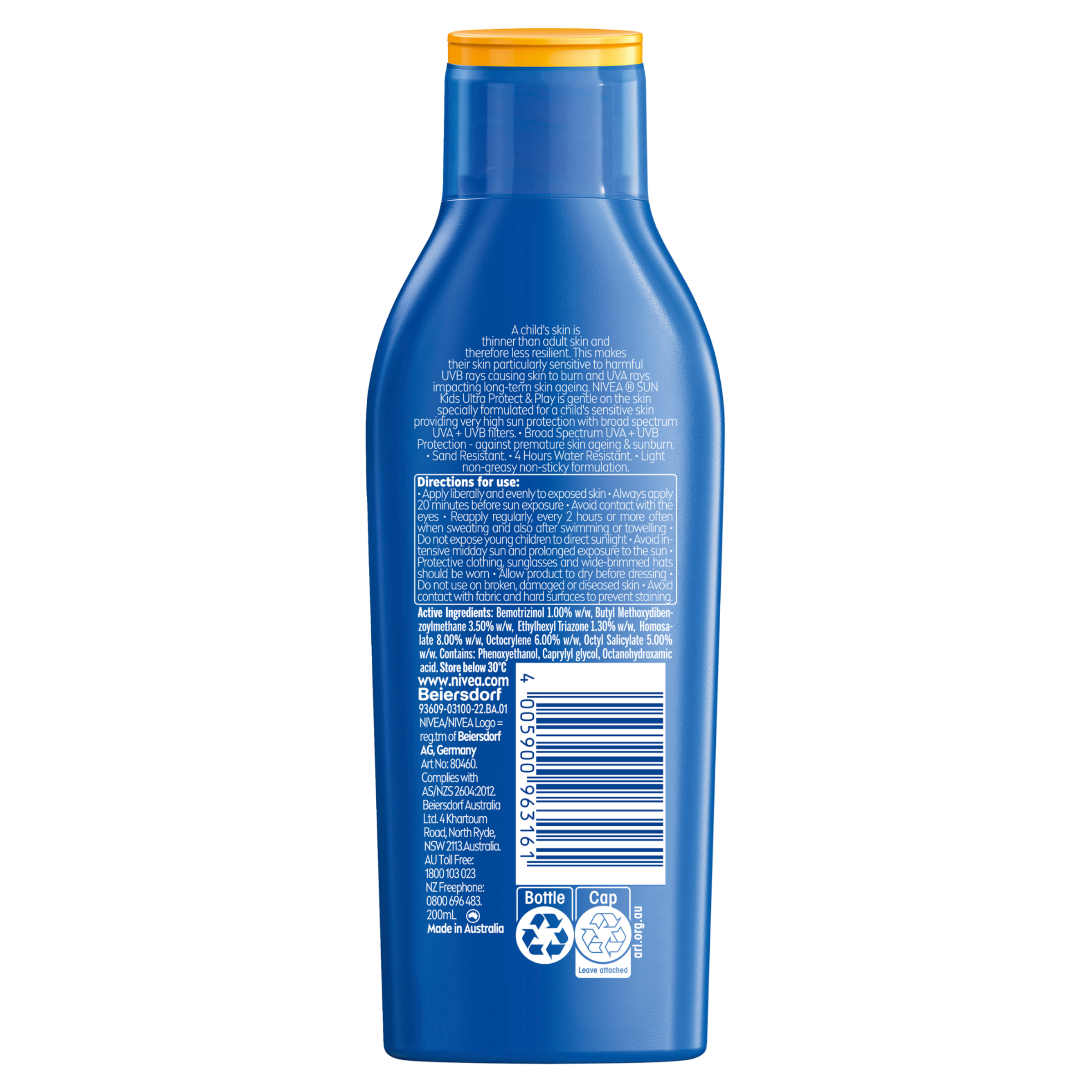 NIVEA KIDS PROTECT & PLAY ULTRA BEACH SUNSCREEN SPF50+ 200ML - Image 2