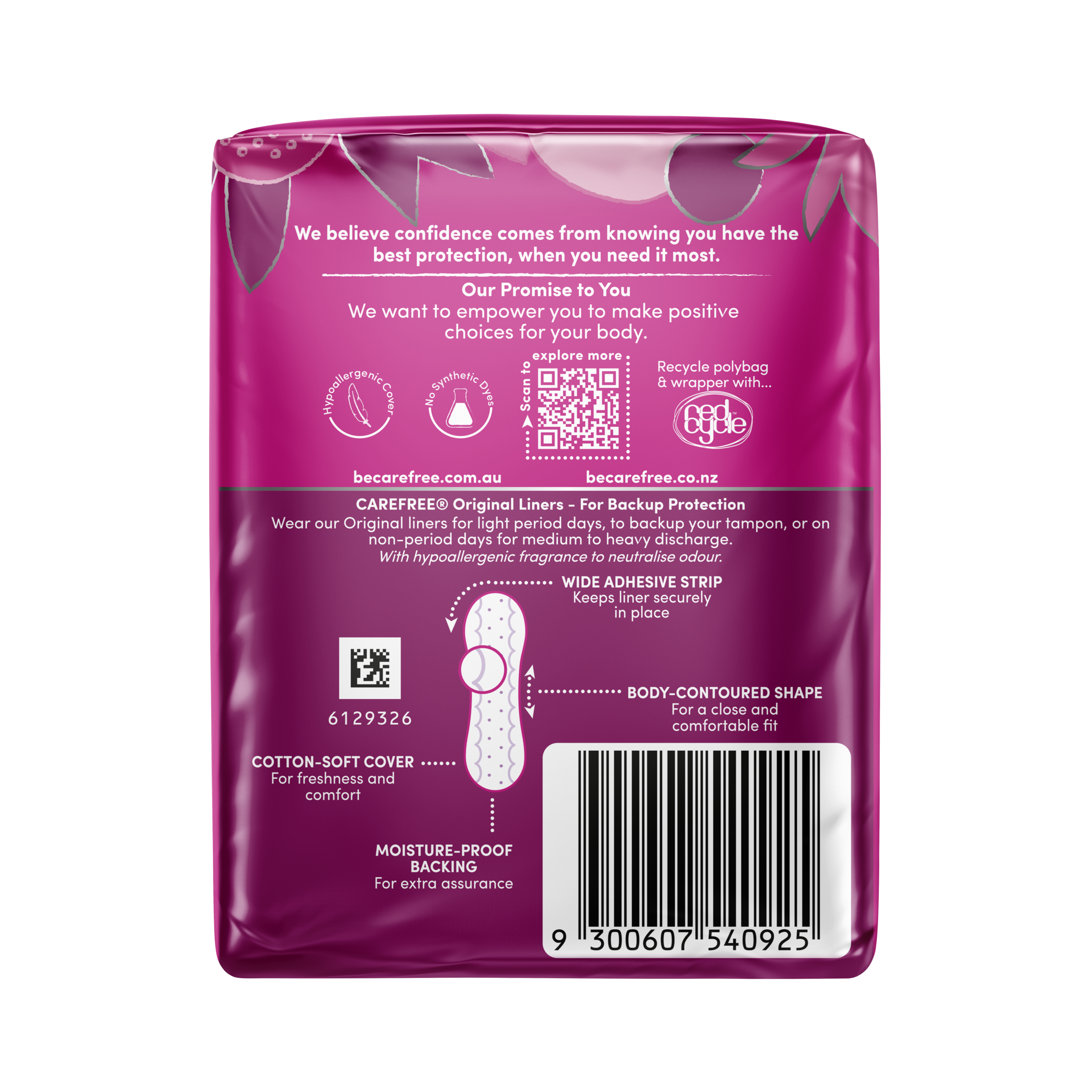 CAREFREE LINER 1D REGULAR ORIGINAL SHOWER FRESH 30 PACK - Image 4